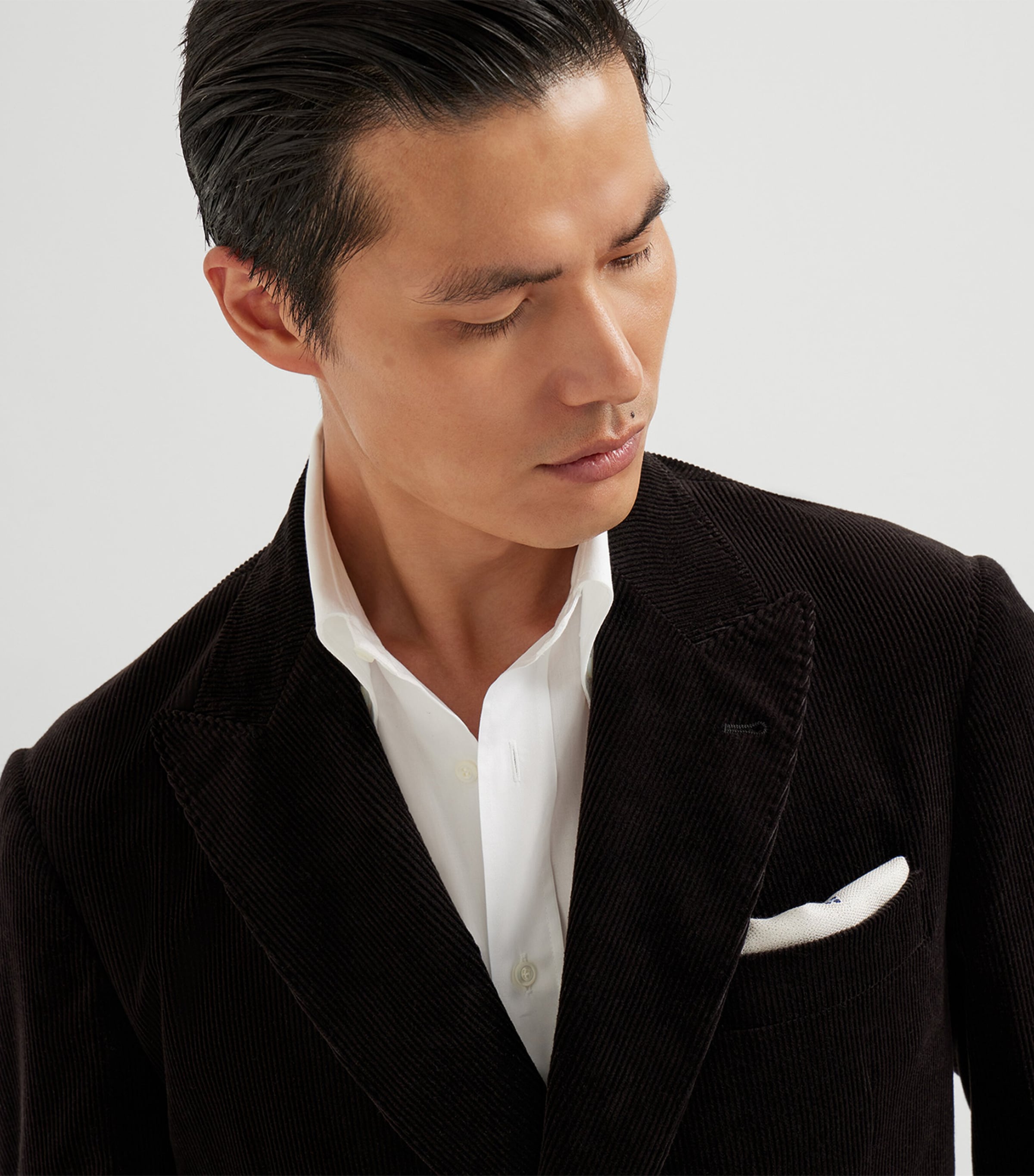 Cotton-Cashmere Corduroy Deconstructed Blazer C101 Image 6