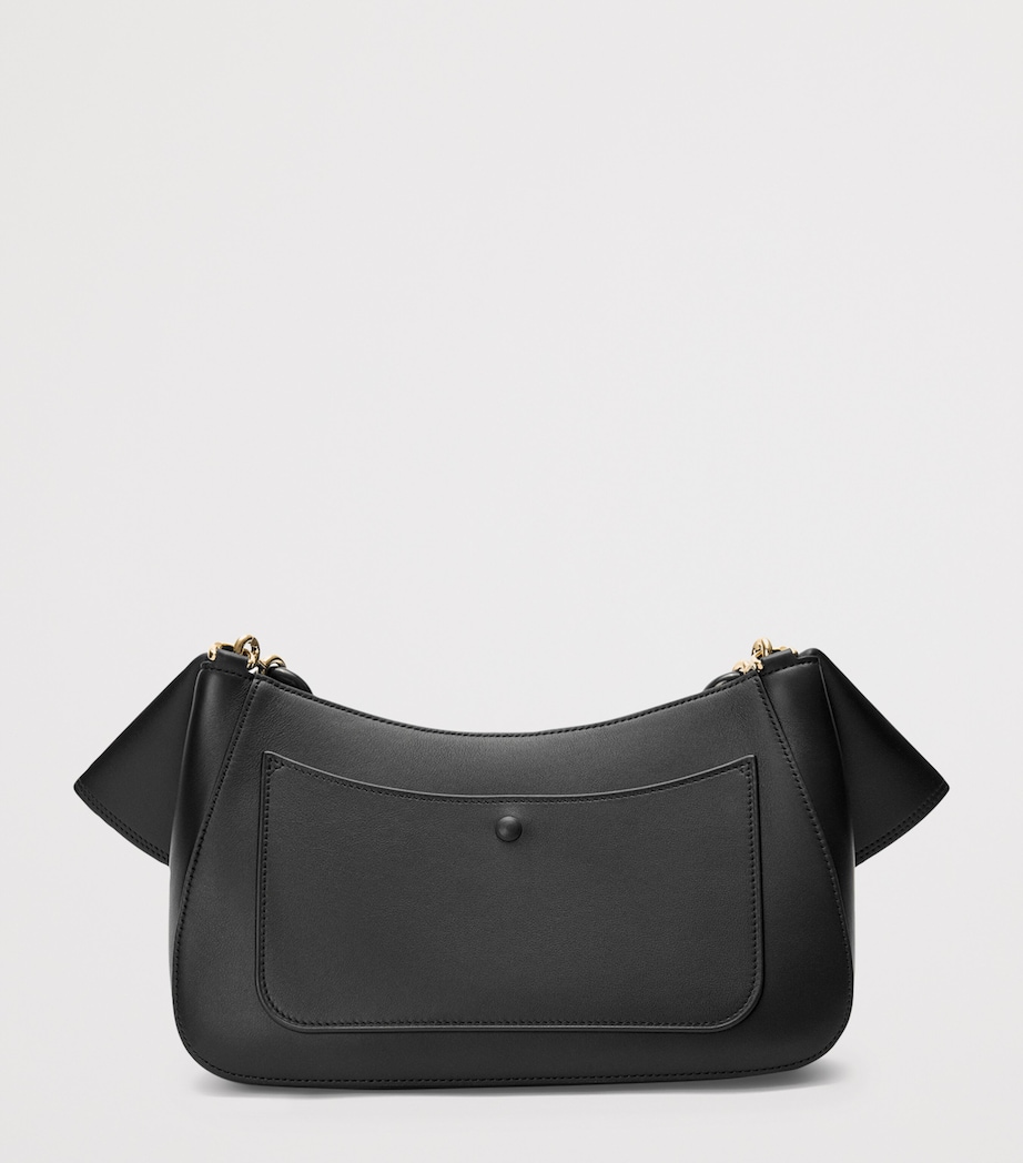 Medium Leather Ola Shoulder Bag BLACK Image 4