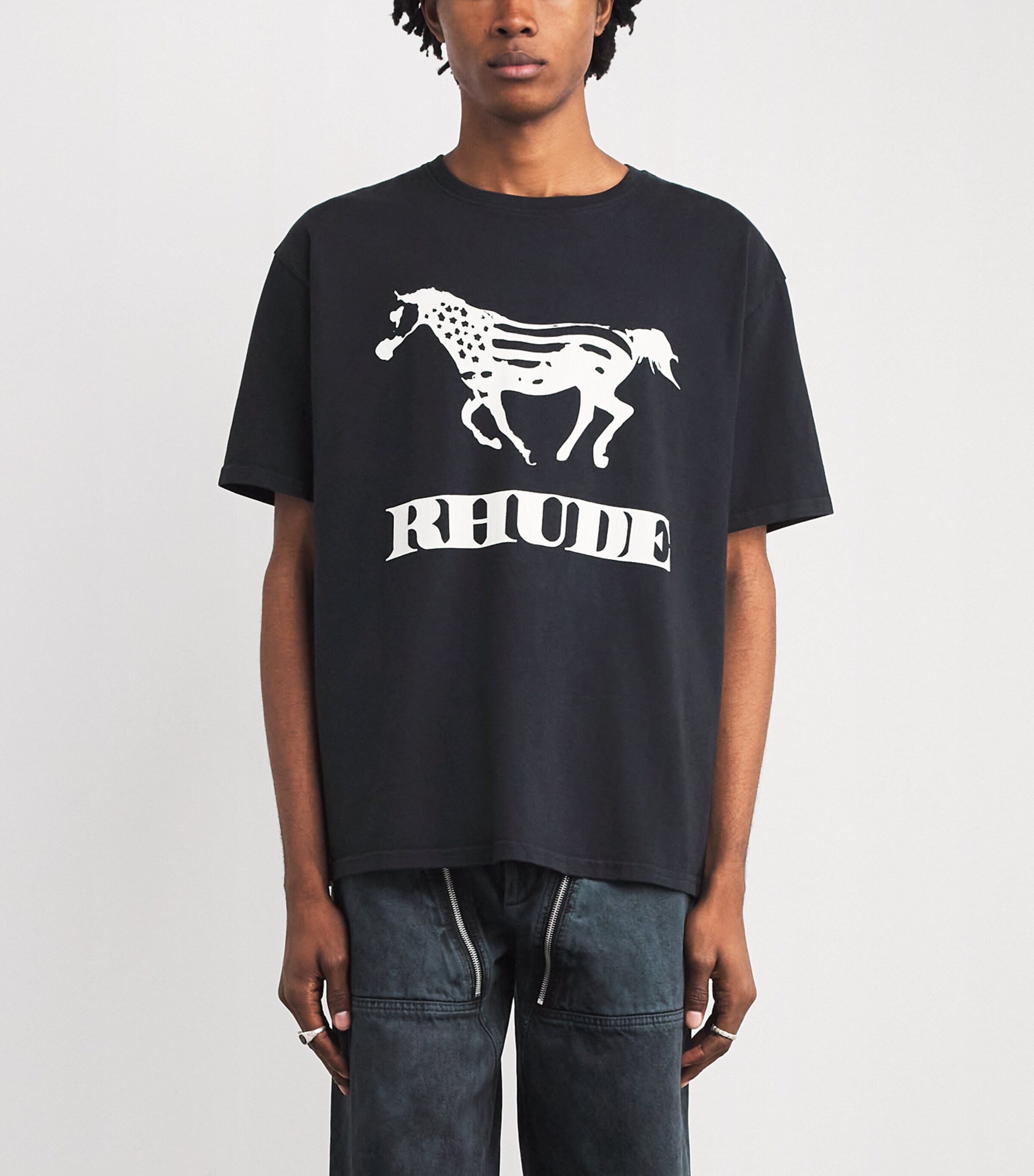 Cotton Dinero T-Shirt 3158 VINTAGE BLK/W Image 3