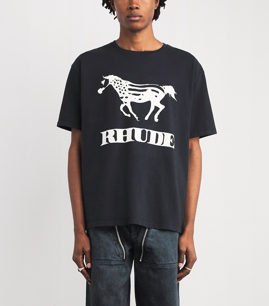 Cotton Dinero T-Shirt 3158 VINTAGE BLK/W Image 3