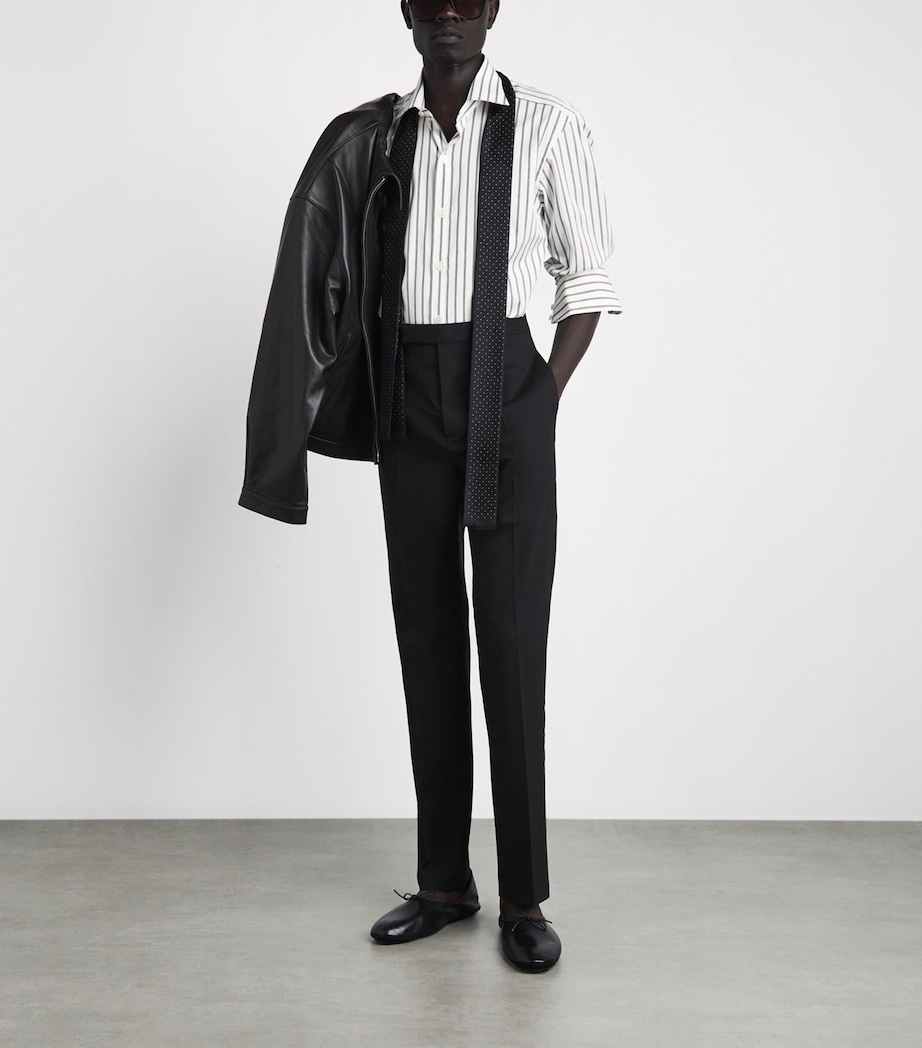 TOM FORD Mens Cotton Stripe Shirt Wnl Image 2