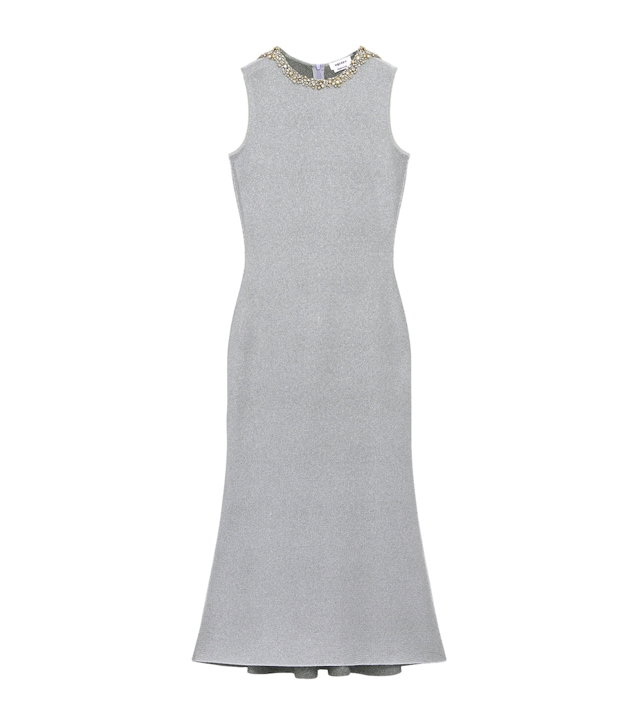 Embroidered Chainmail Midi Dress 1395 Image 1