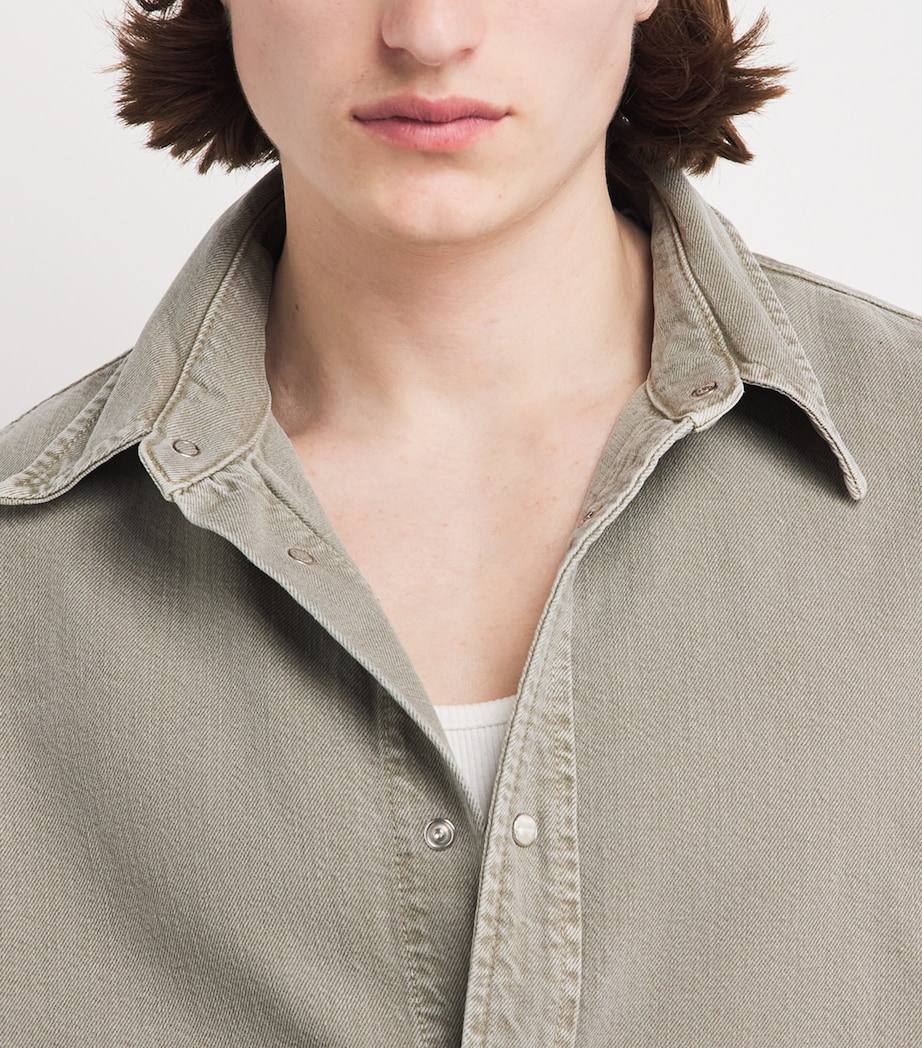 FRAME Mens Cotton-Blend Overshirt Smcl Image 3