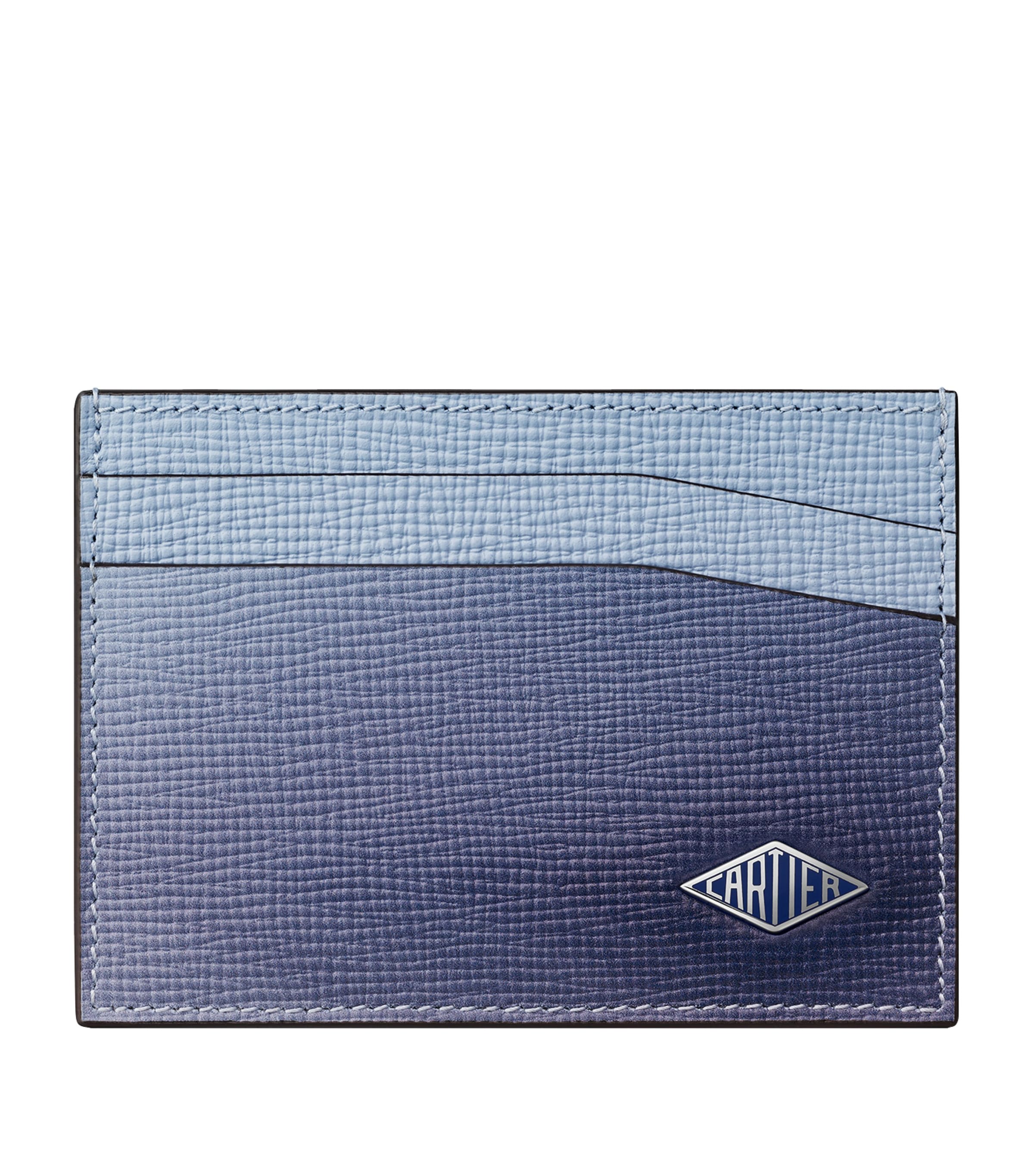 Leather Losange Card Holder BLUE Image 1