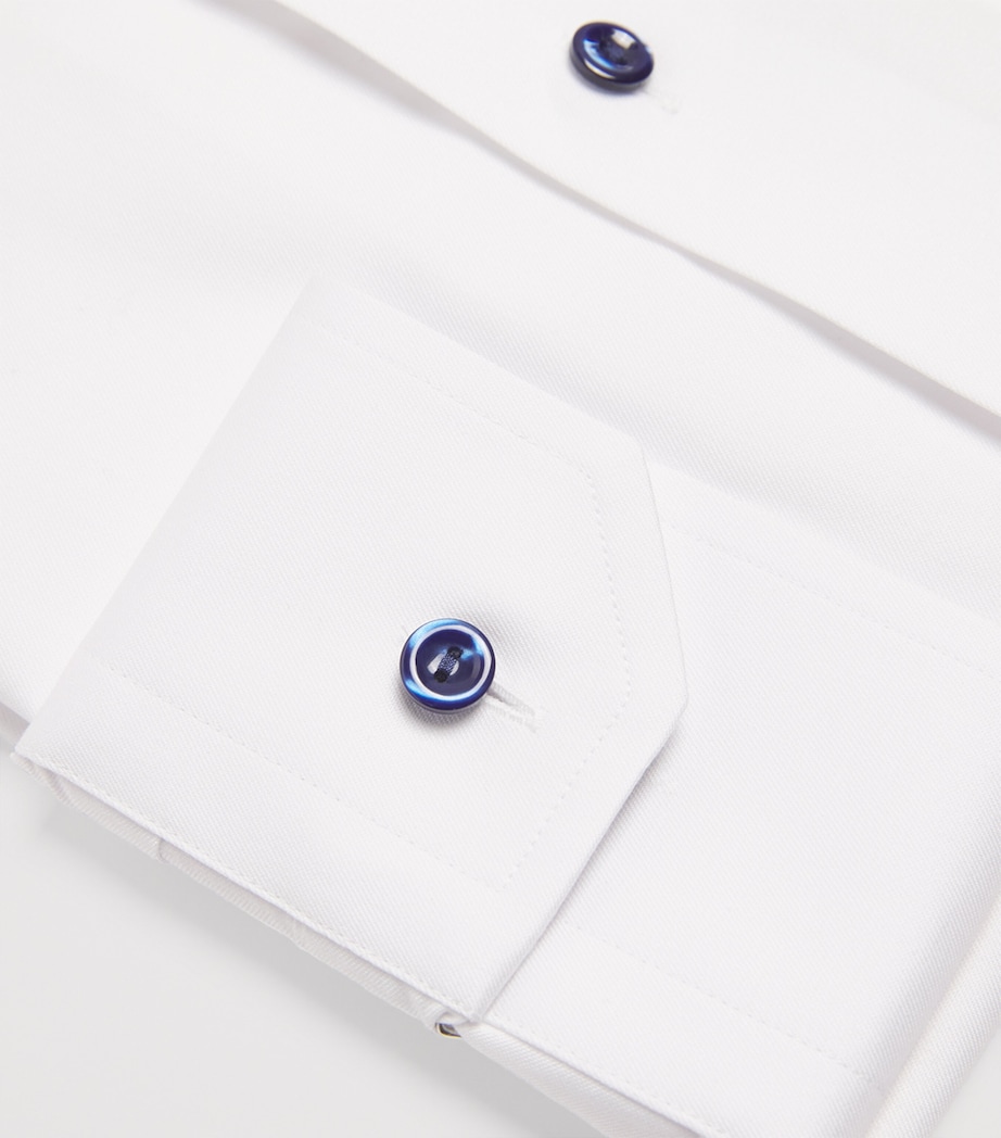 Signature Twill Slim Fit Shirt WHITE Image 5