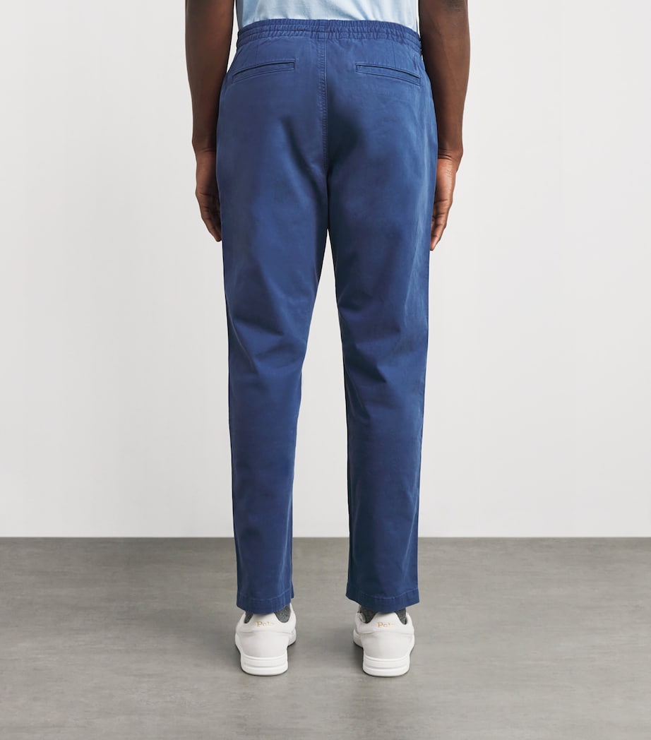 Stretch-Cotton Twill Prepster Trousers BLUE Image 4