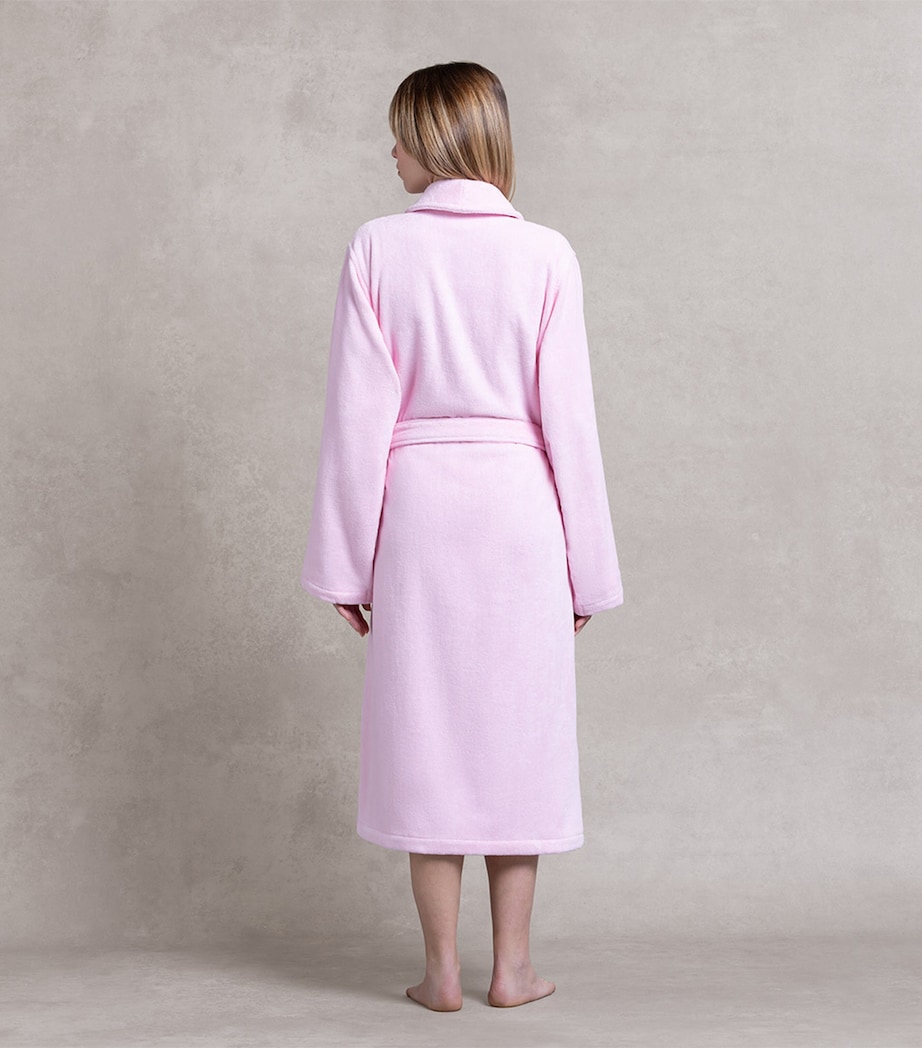 Cotton Denim Bear Bathrobe CARMEL PINK Image 7