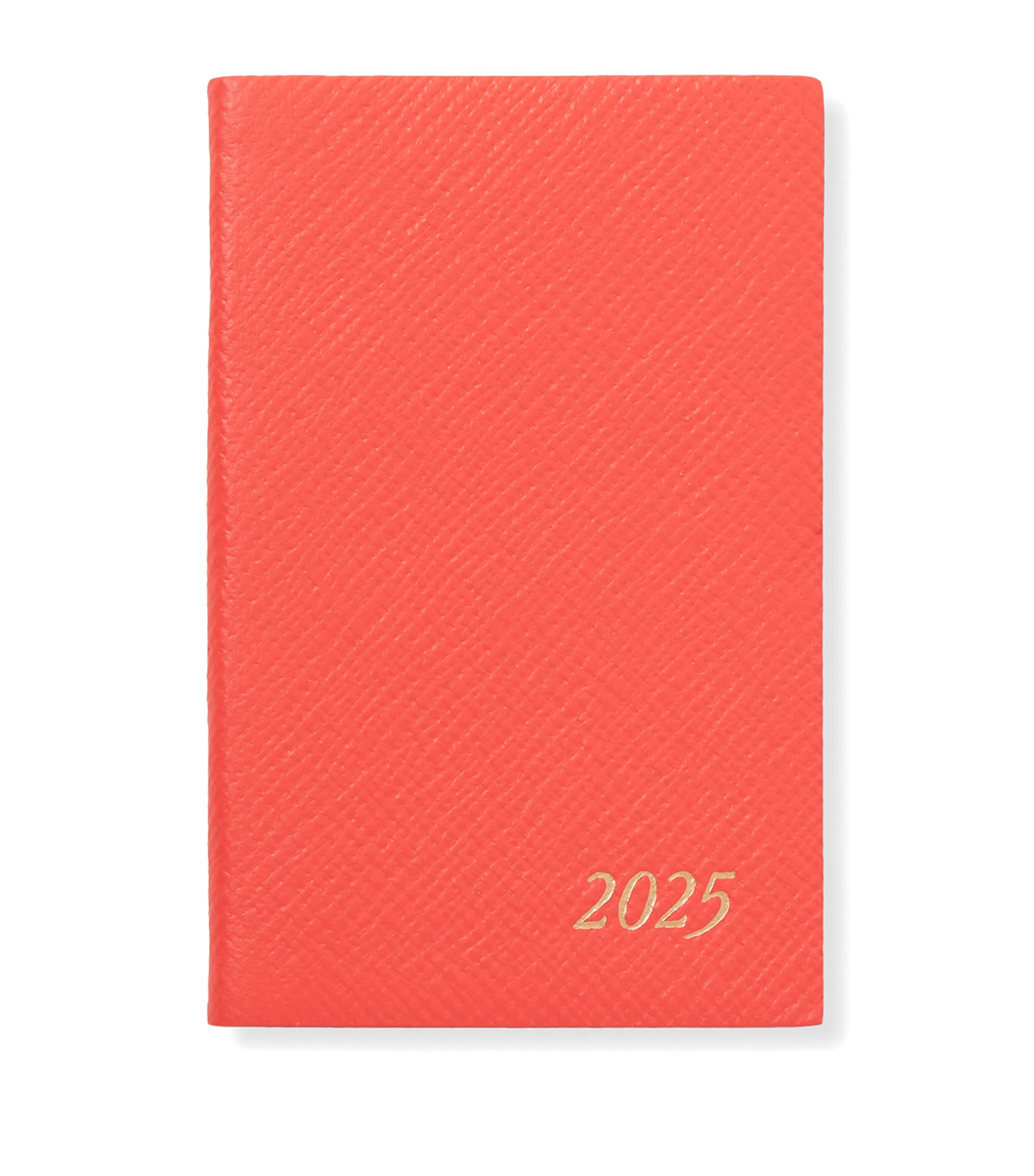 Smythson Panama Leather Wafer Diary In Pink