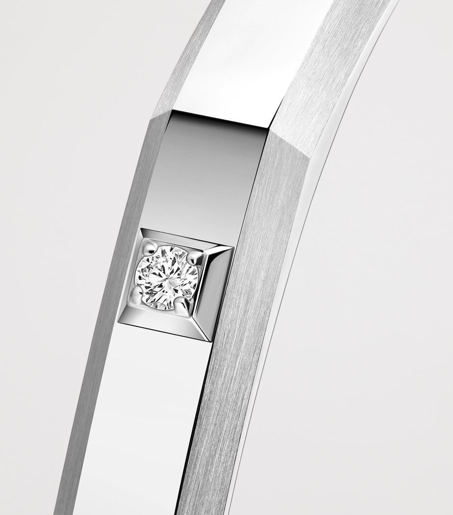 Messika Moderniste Medium White Gold and Diamond Bangle White Gold Image 3