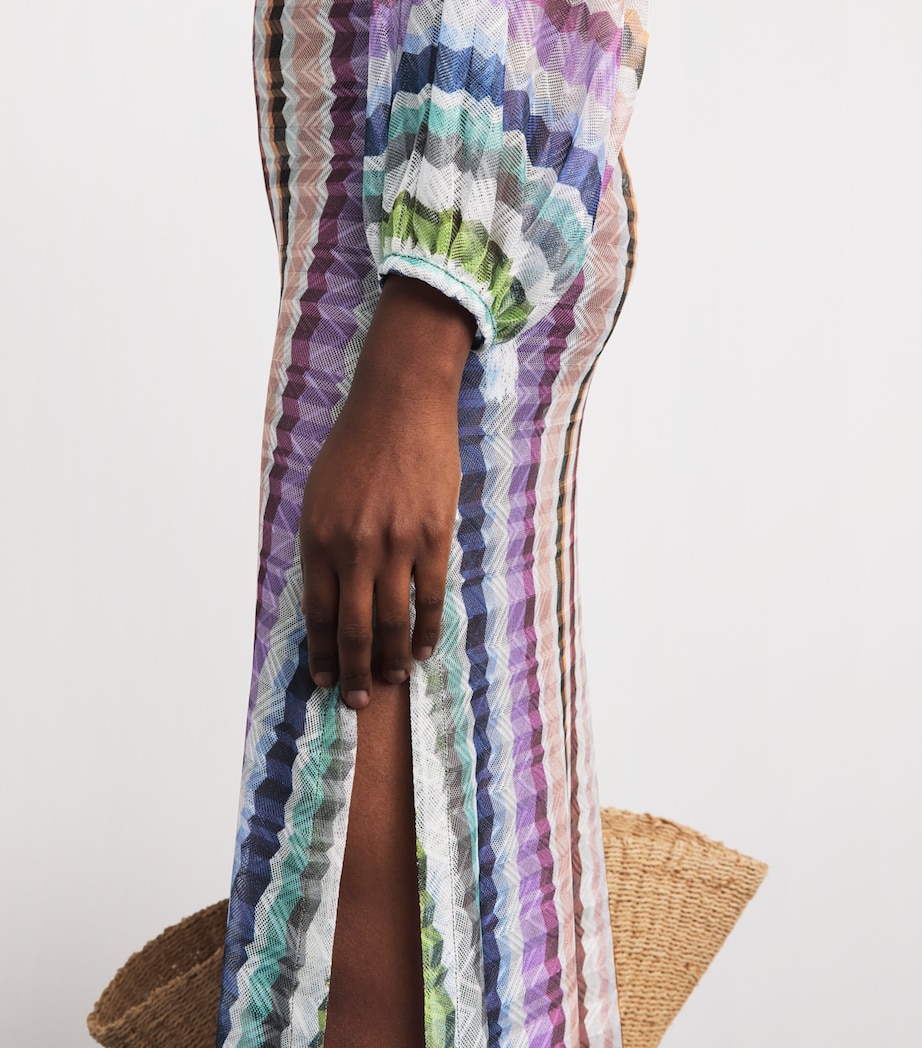 Missoni Womens Zigzag Kaftan Maxi Dress Multicolor Image 5