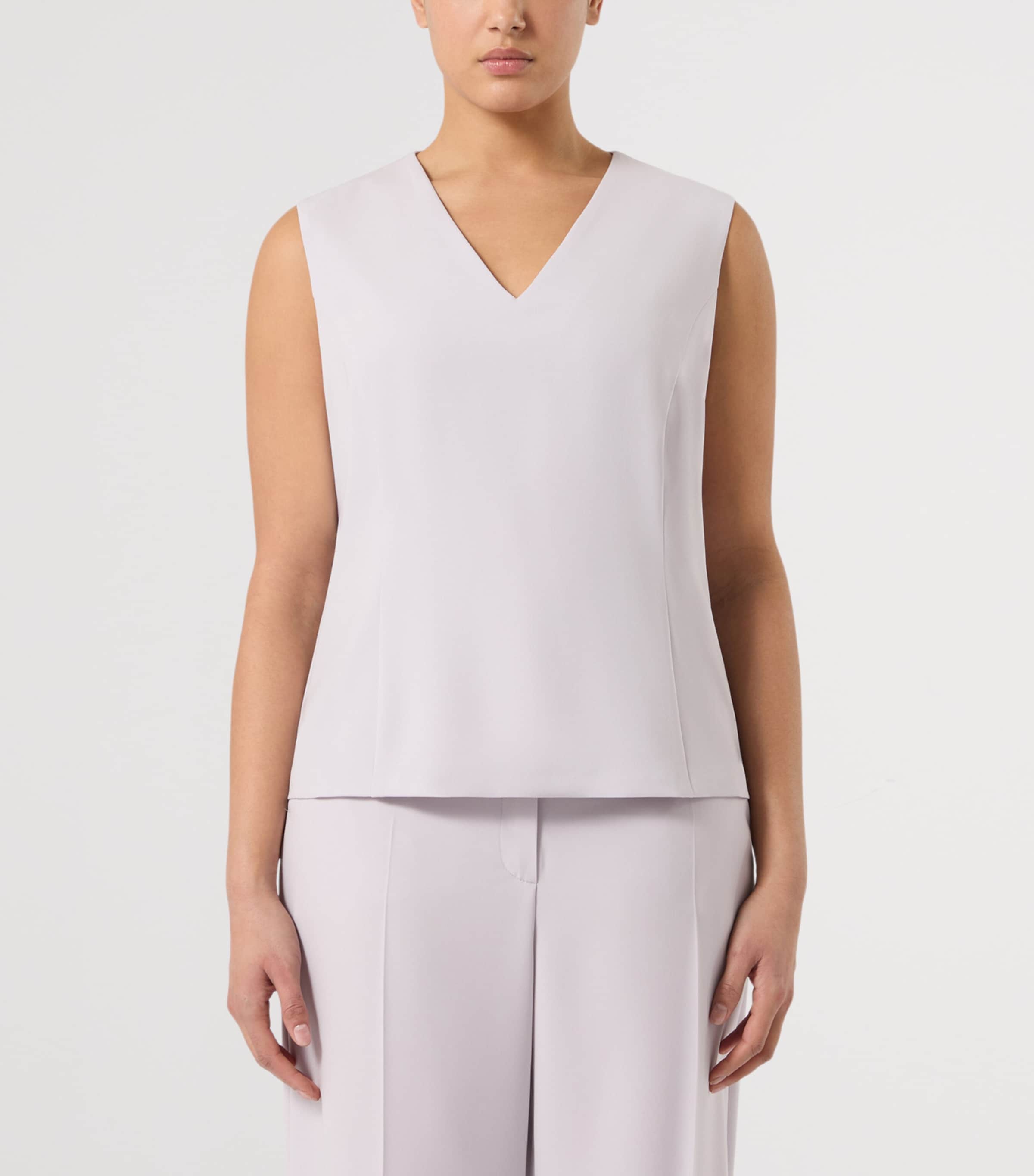 Marina Rinaldi Womens Cady Sleeveless Blouse Lavender Image 3