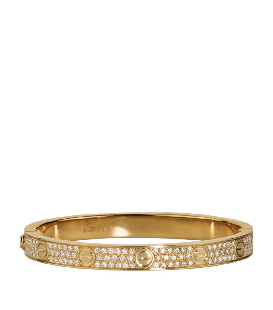 Cartier LOVE Classic Yellow Gold Diamond-Paved Bracelet Yellow Gold Image 1