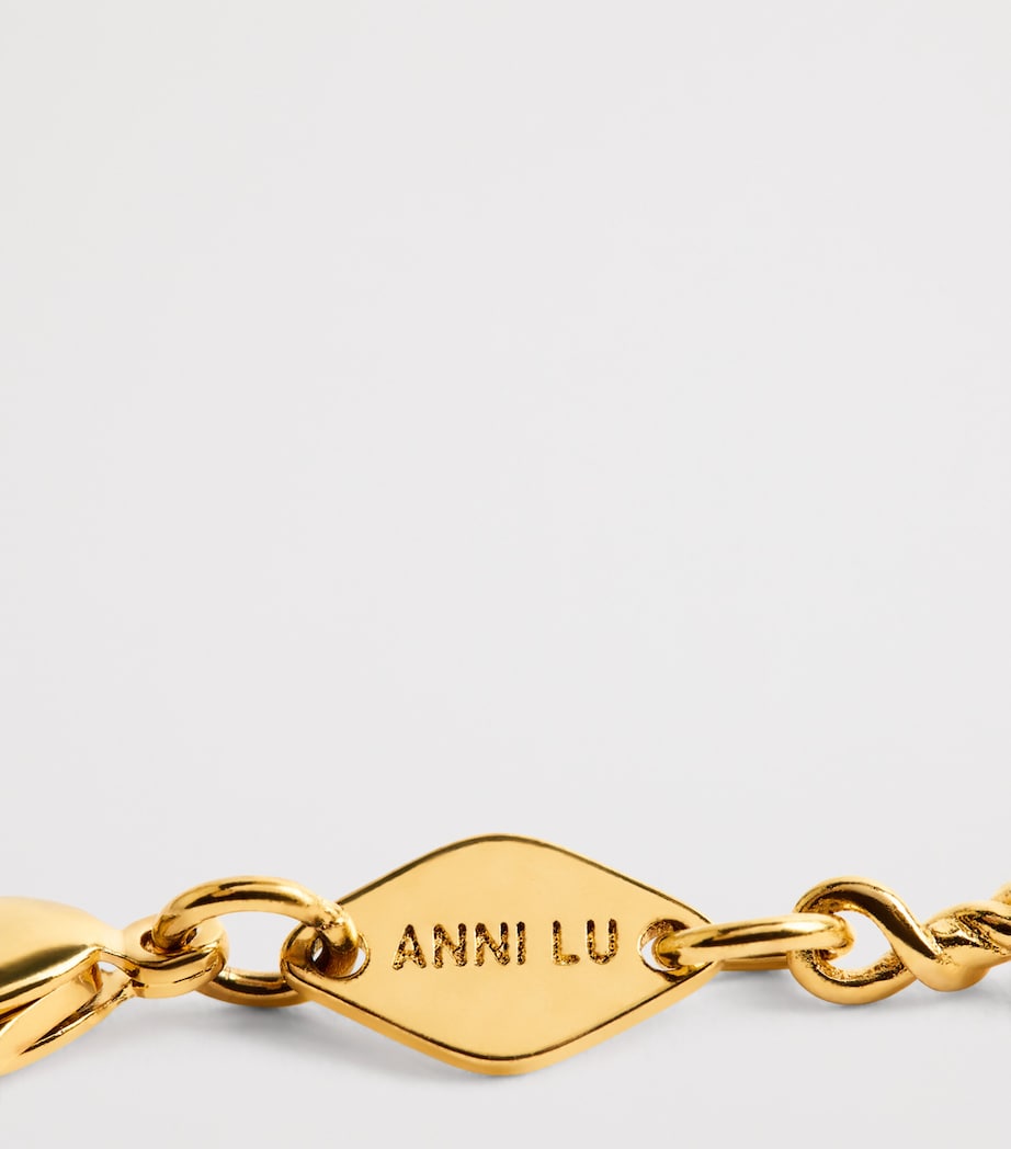 Anni Lu Gold-Plated Deep Blue Bracelet Golden Lapis Image 5