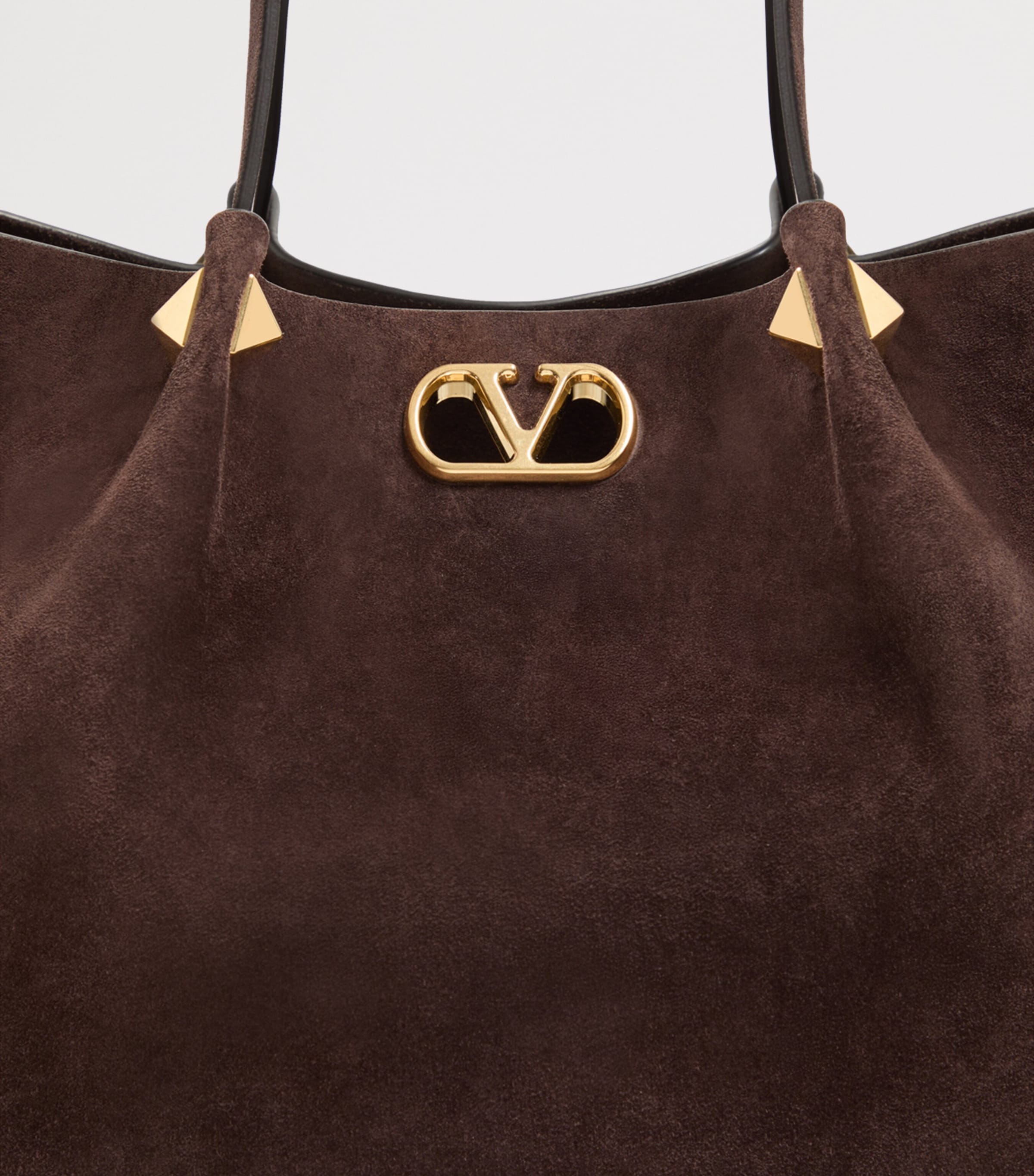 Valentino Garavani Large Suede VLogo Signature Tote Bag Image 6