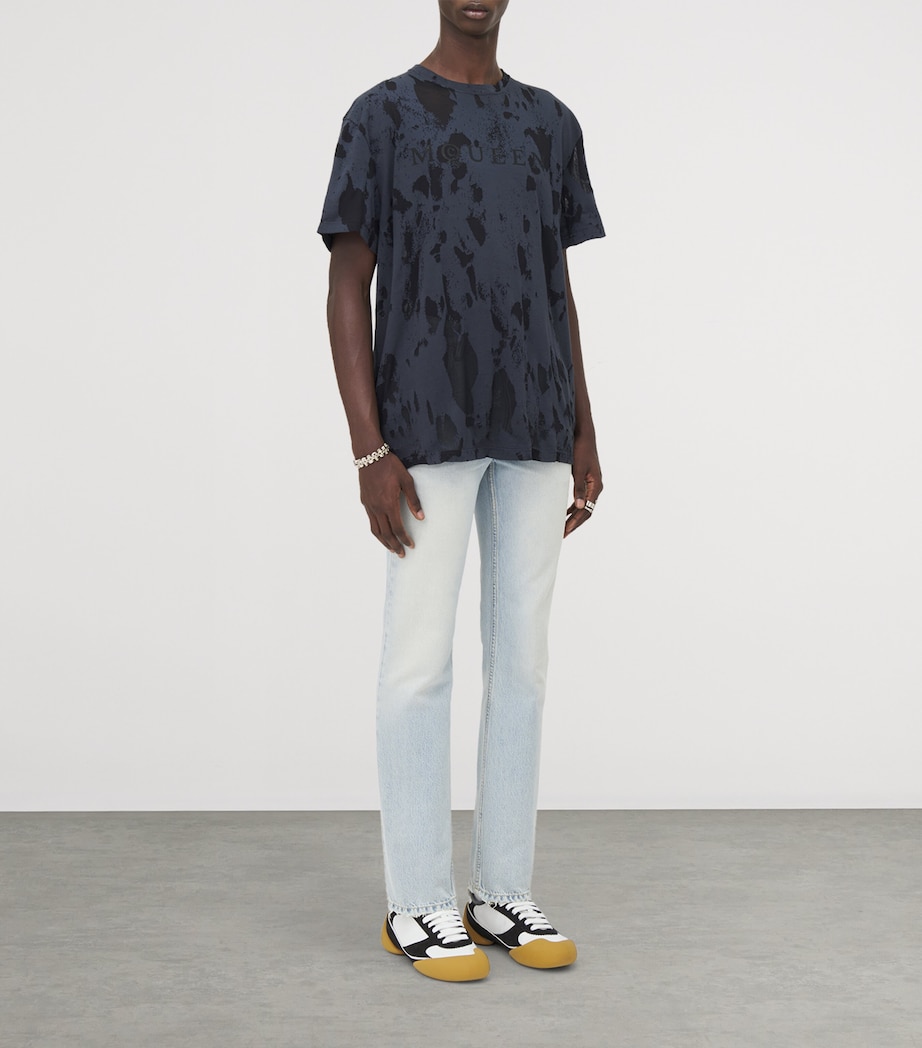 Cotton-Blend Jacquard T-Shirt 0571 Image 3