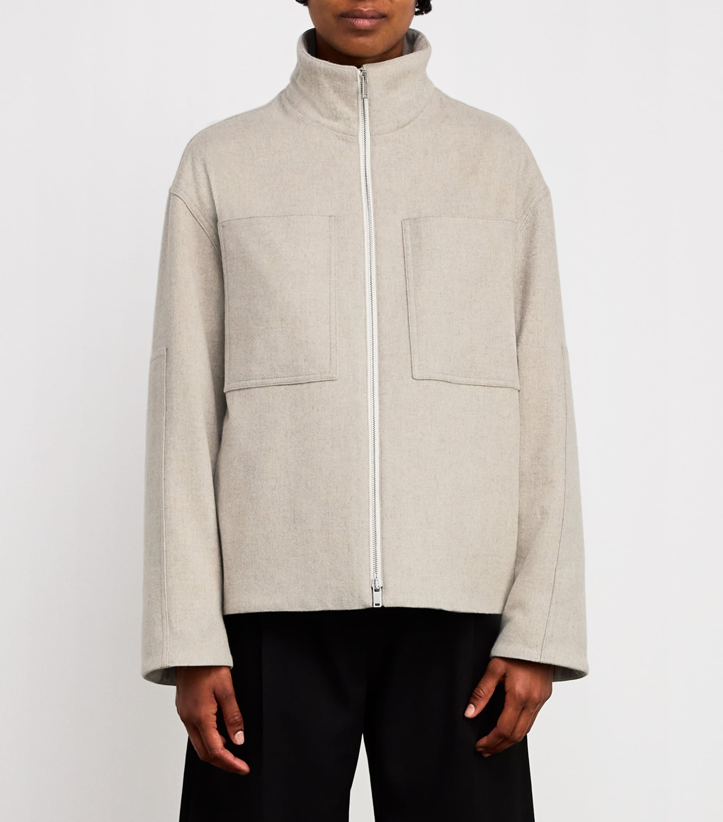 Jil Sander Virgin Wool Blouson Jacket | Harrods UK