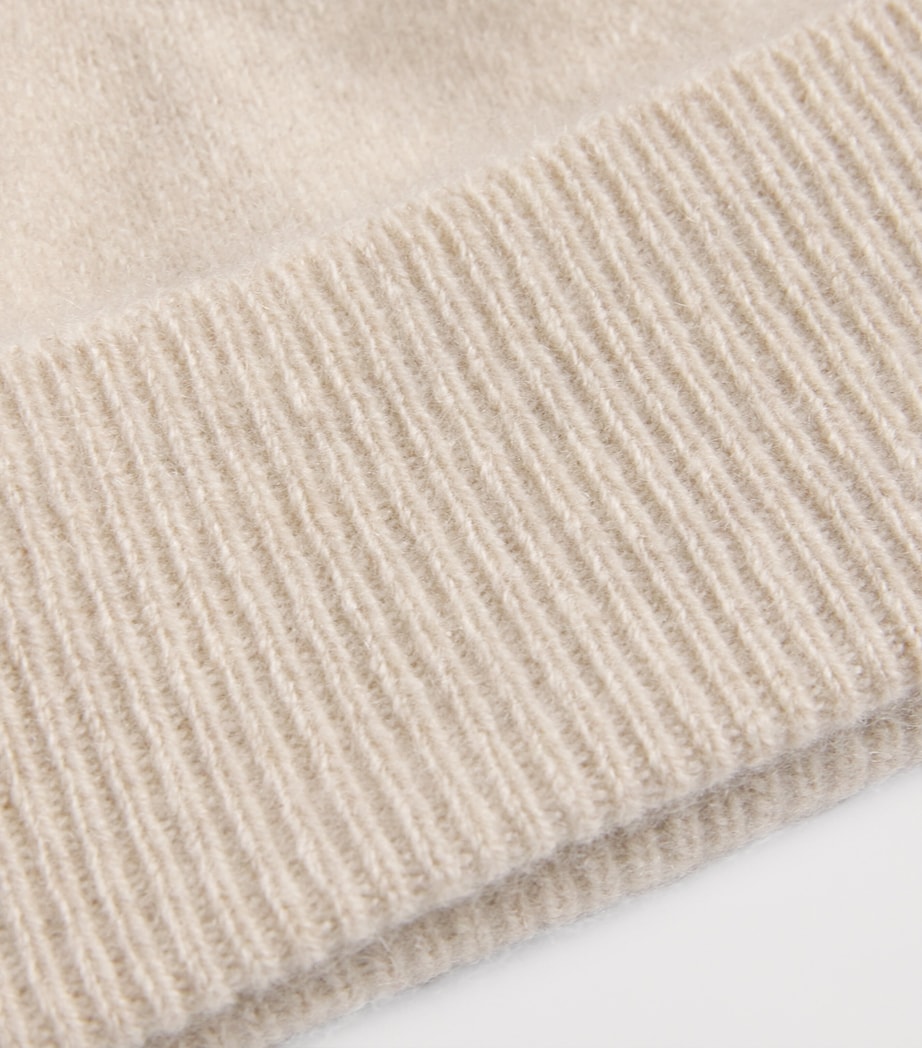 Cashmere-Blend Brushed Beanie AFFOGATO Image 3