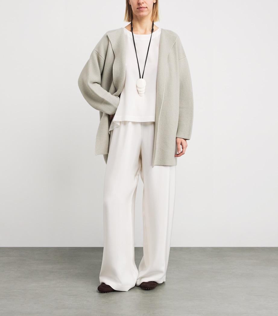 Cashmere Open Cardigan MASTIC Image 2