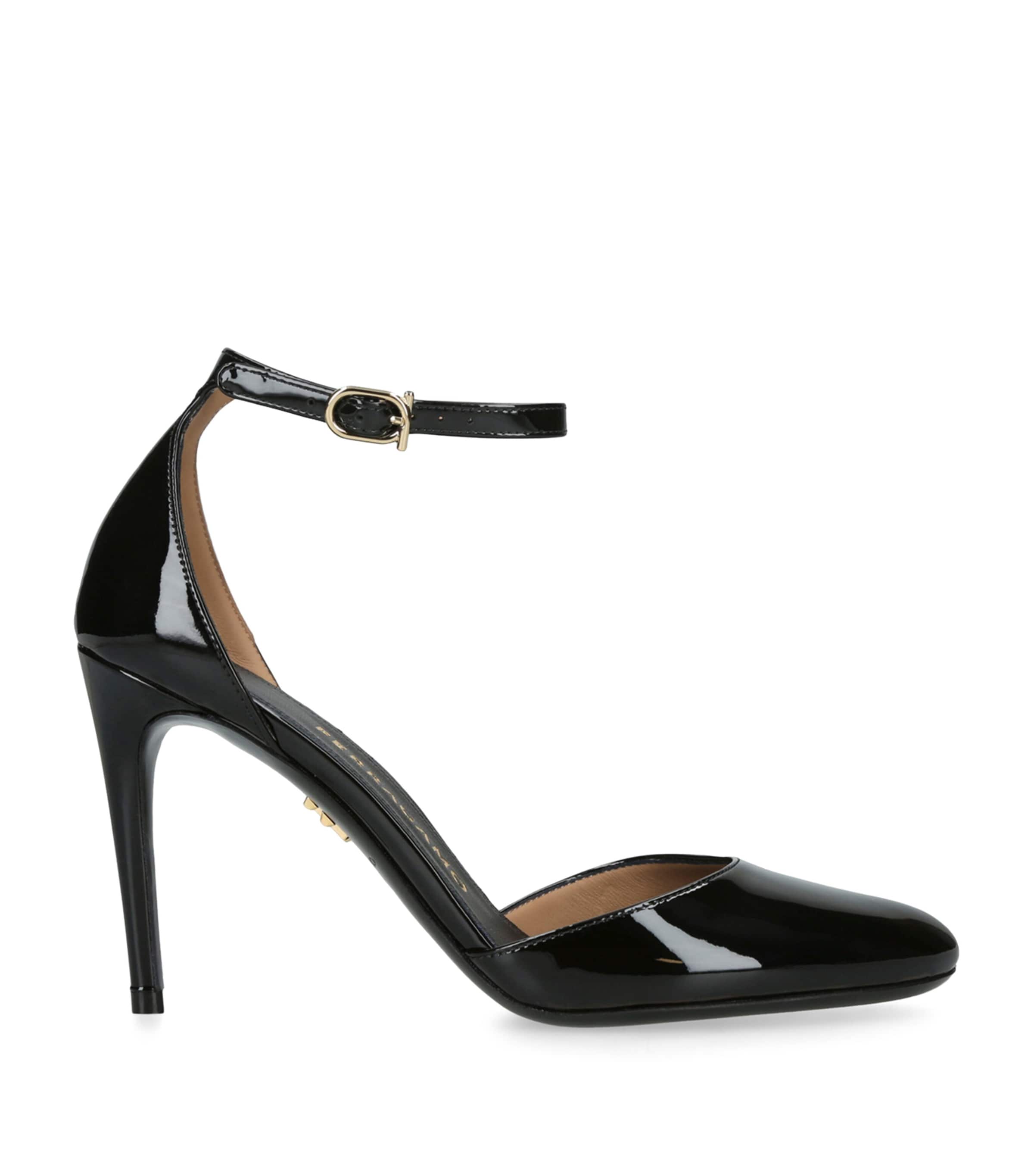 Salvatore Ferragamo Patent Leather Maily Pumps 95 Black Image 1