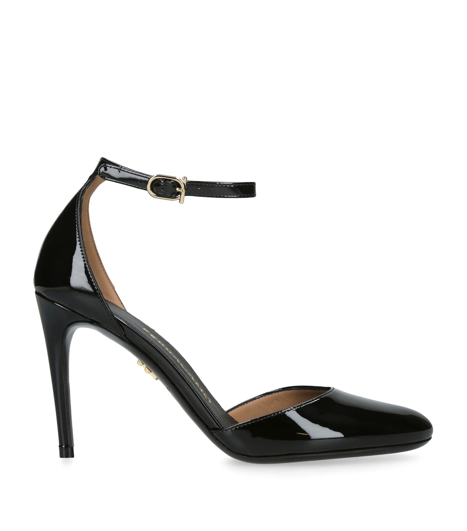 Salvatore Ferragamo Patent Leather Maily Pumps 95 Black Image 1