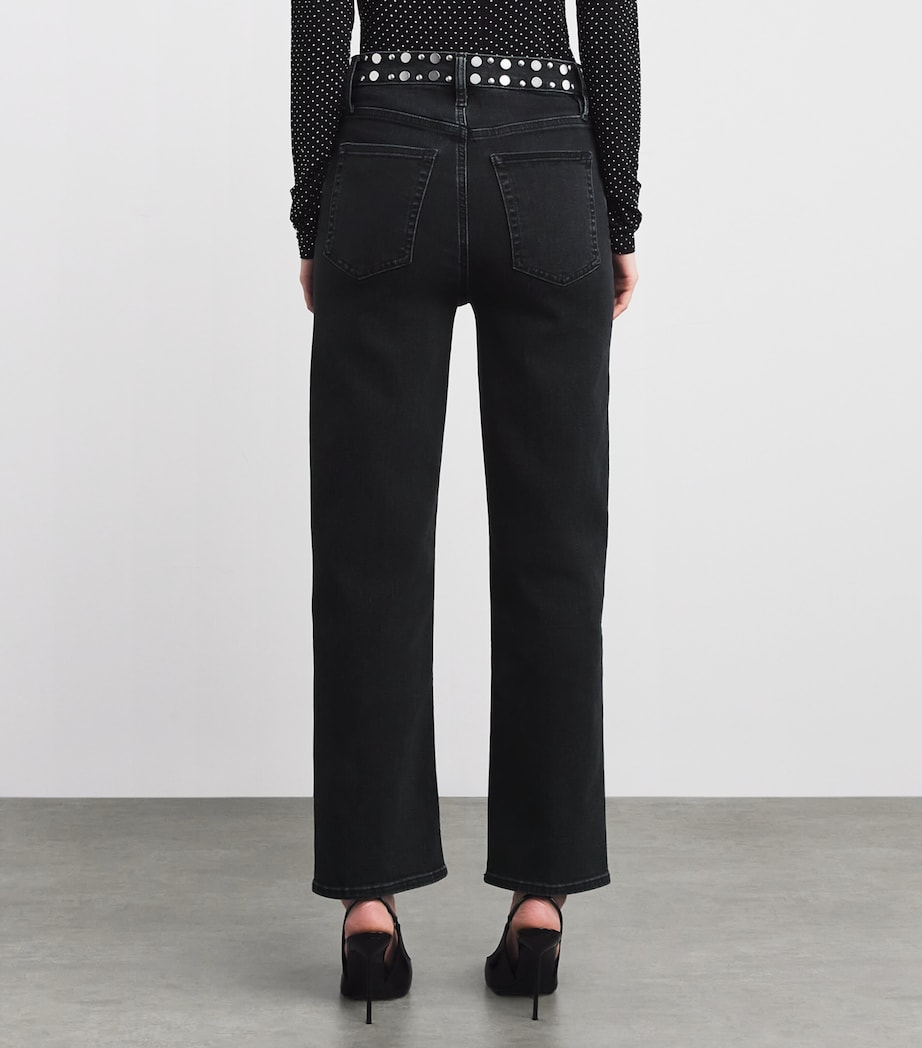 Studded Le Sleek Straight Jeans METEOR Image 4