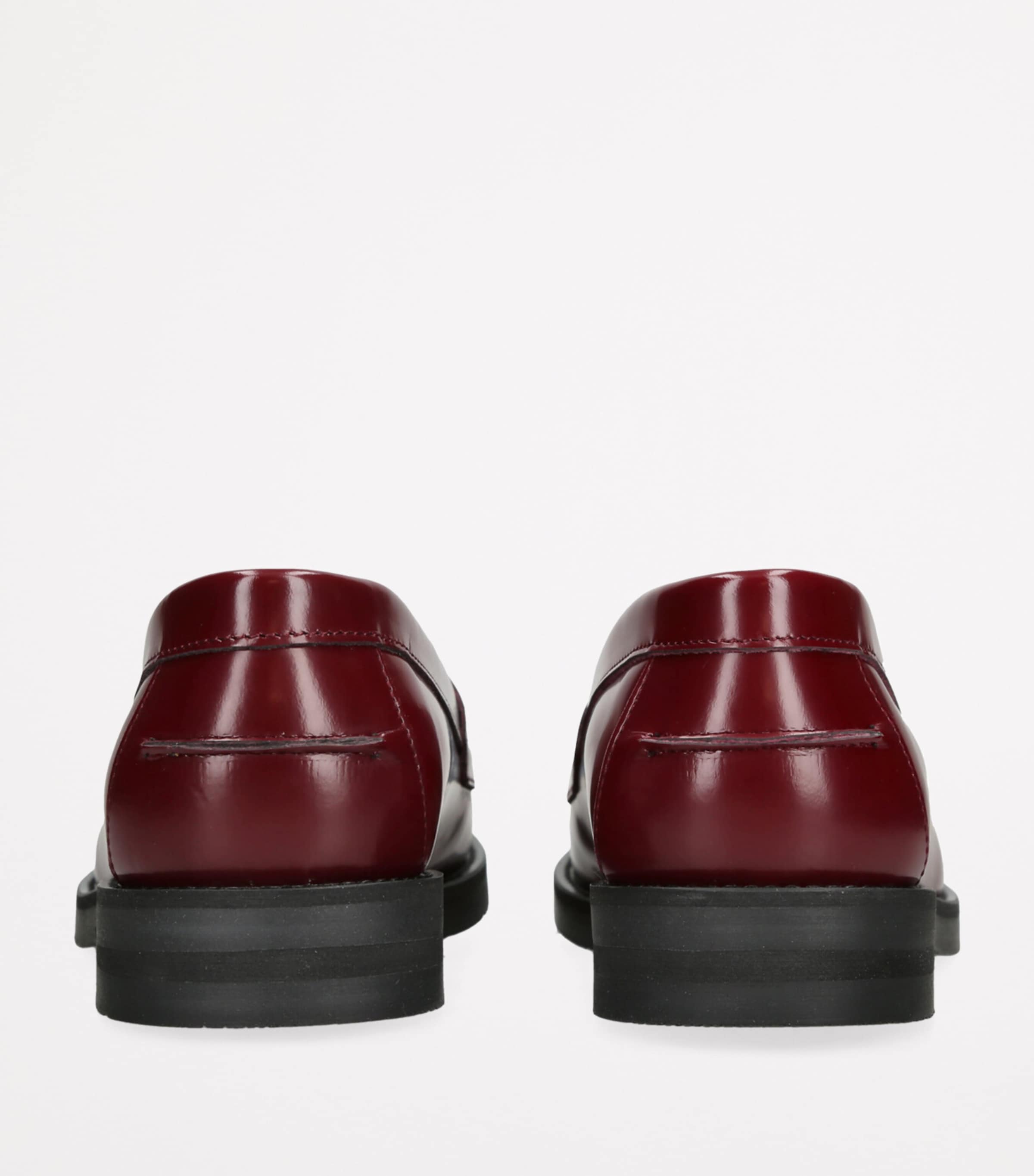 Leather Wilde Penny Loafers WINE Image 2