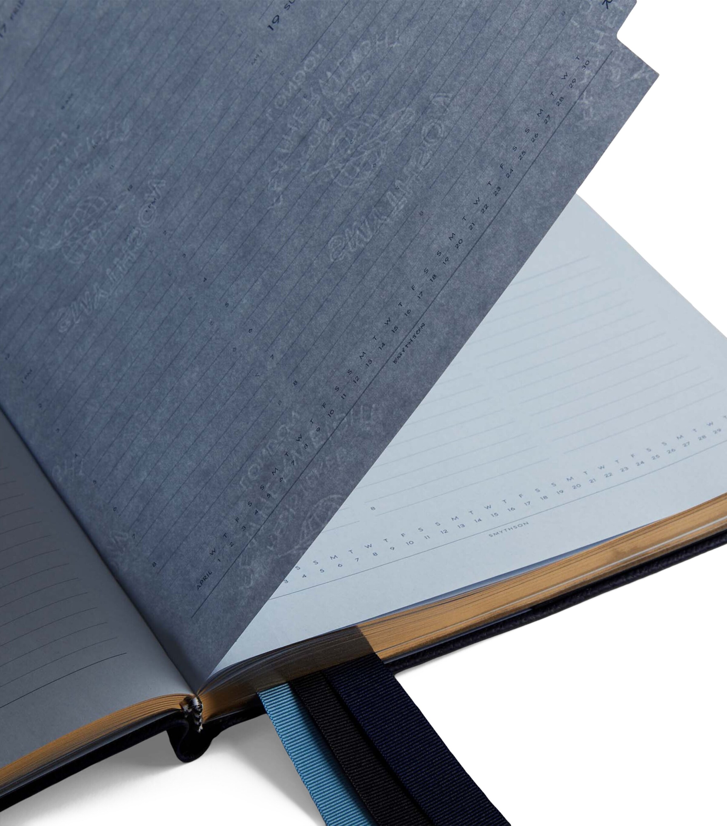 Smythson Leather Portobello Weekly Diary 2025 Navy Image 4