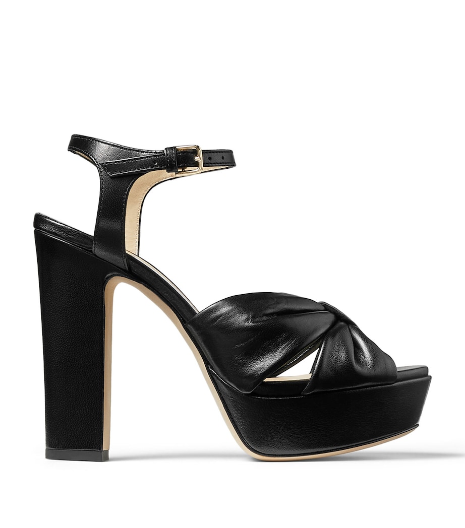 Heloise 120 Leather Sandals BLACK Image 1