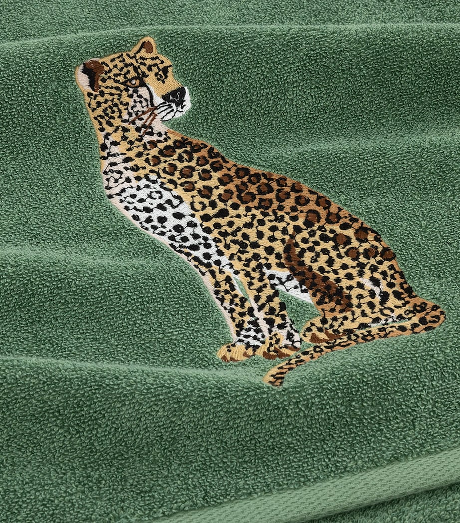 Contes Bath Sheet (160cm x 92cm) GREEN Image 4