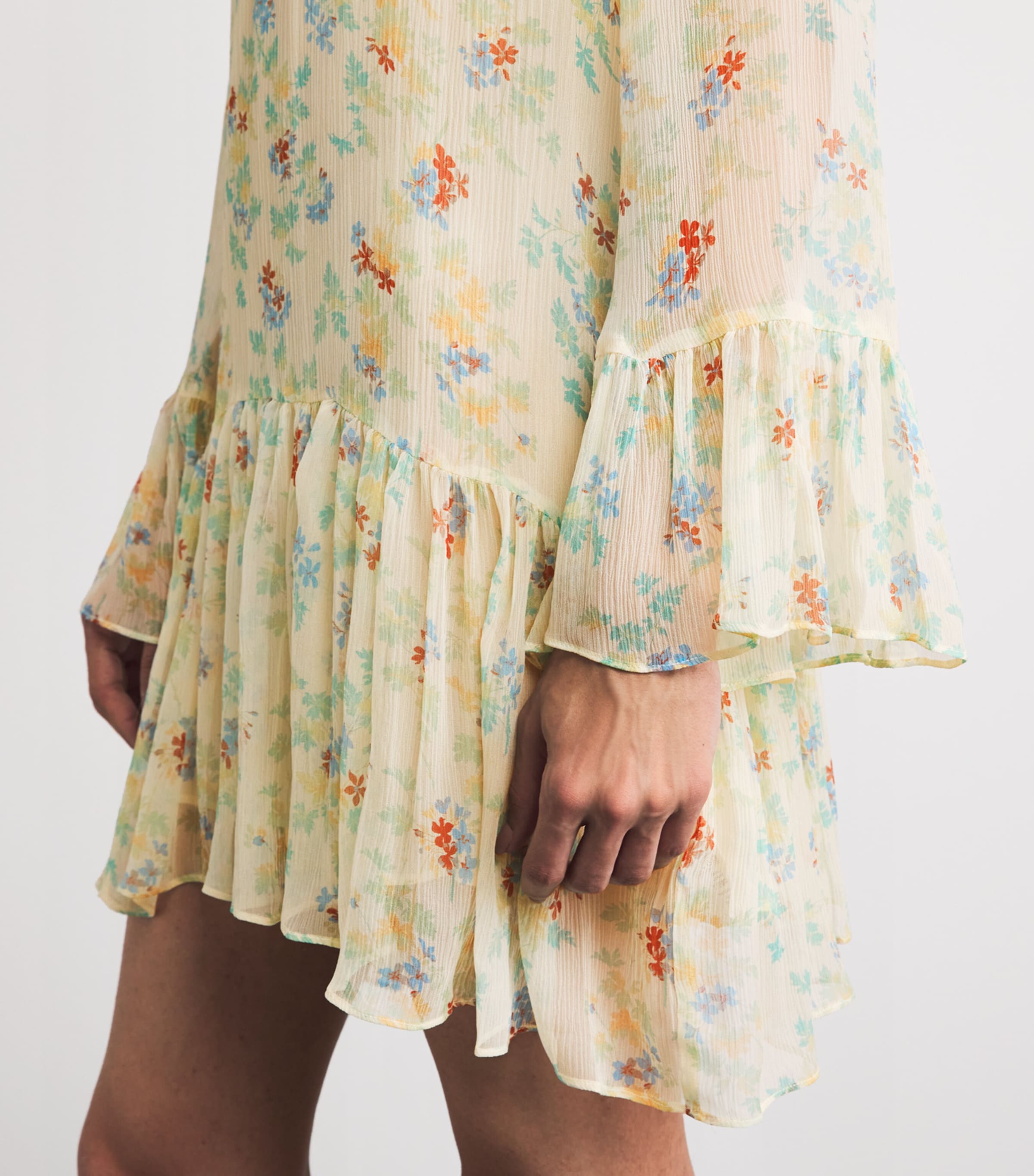 Ulla Johnson Womens Silk Emmeline Mini Dress Moon Petal Image 3