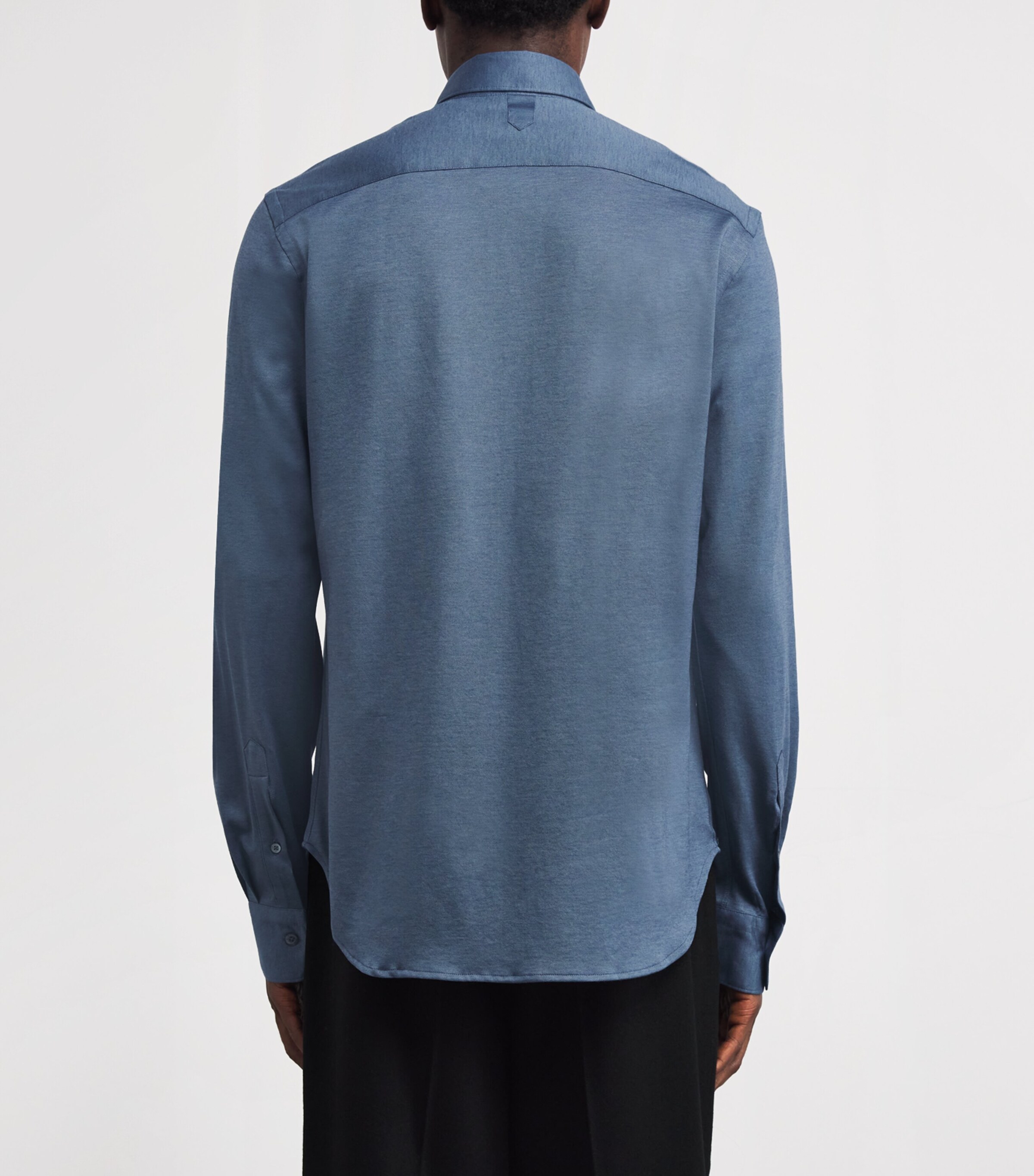 Canali Mens Cotton-Blend Shirt Image 4