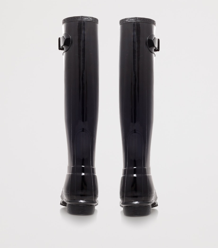 Original Tall Gloss Wellington Boots BLACK Image 2