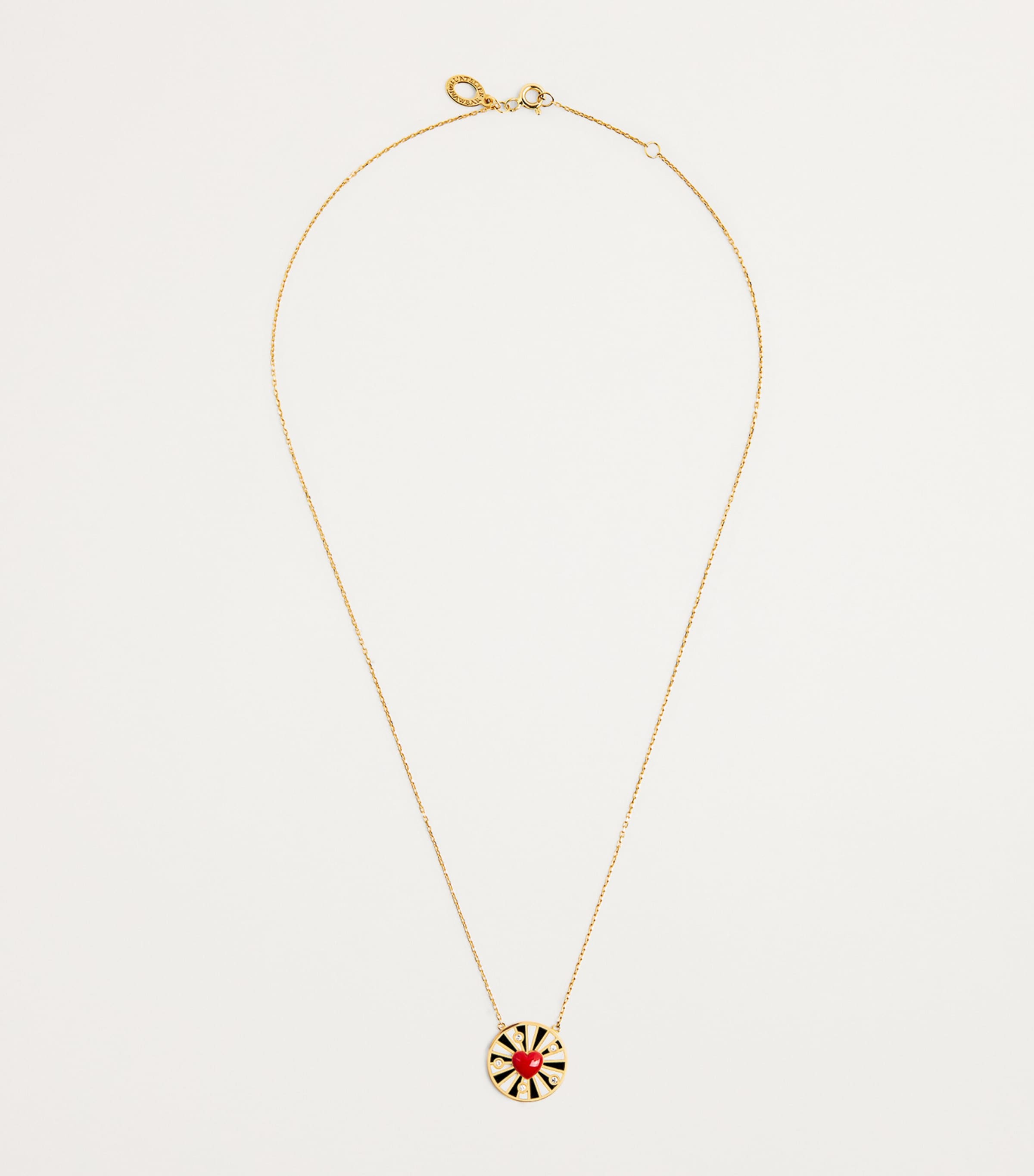L'ATELIER NAWBAR Yellow Gold, Diamond and Enamel Spiral Heart Necklace Yellow Gold Image 3