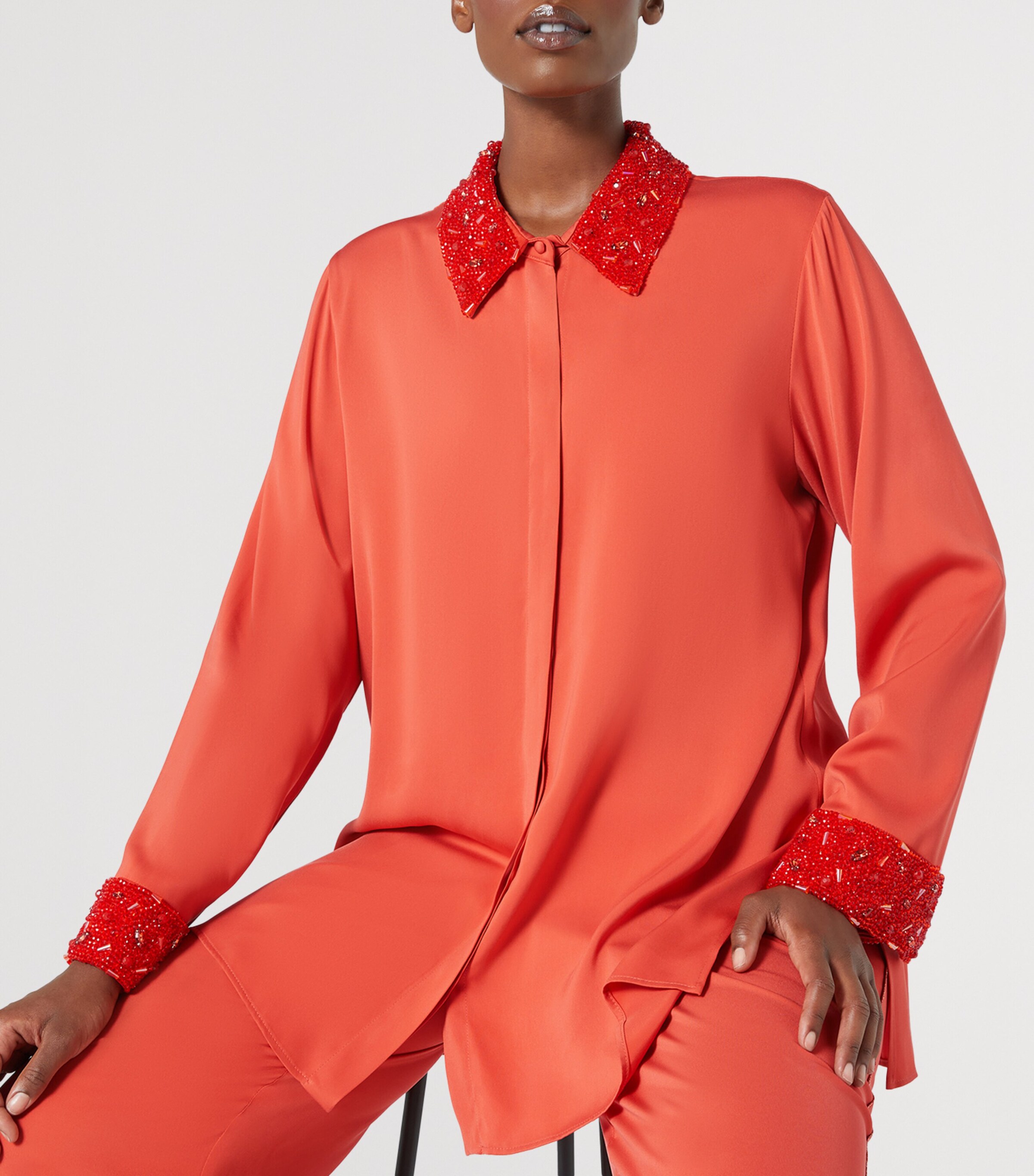 Mrezagara Blouse RED Image 6