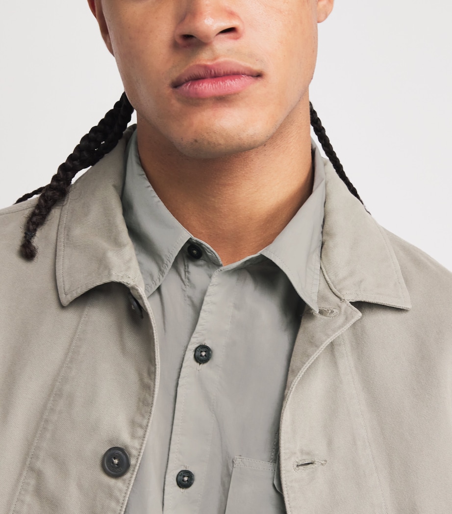 Cotton Poplin Cargo-Pocket Shirt G331 LONDON FOG Image 6
