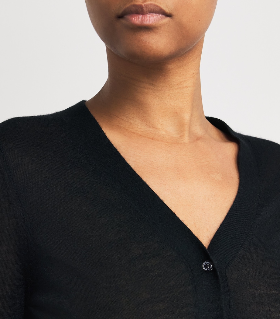 Cashmere Cashair Cardigan BLACK Image 6