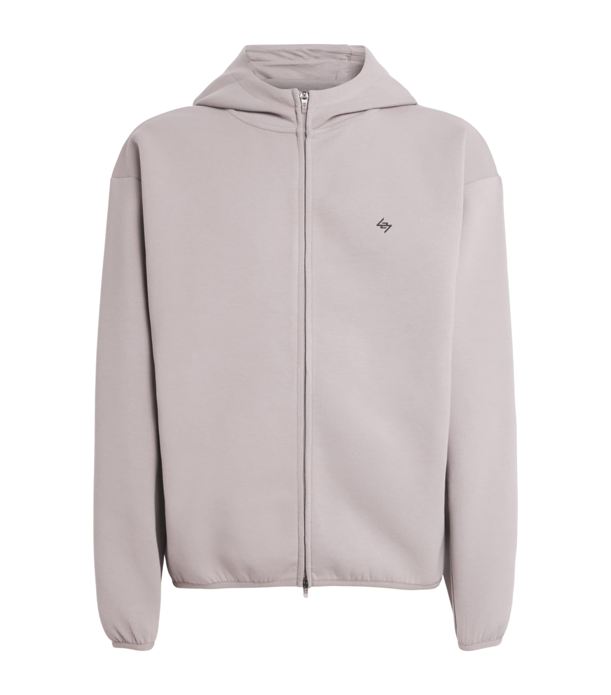 Represent 247 247 Numbers Zip-up Hoodie In Grey