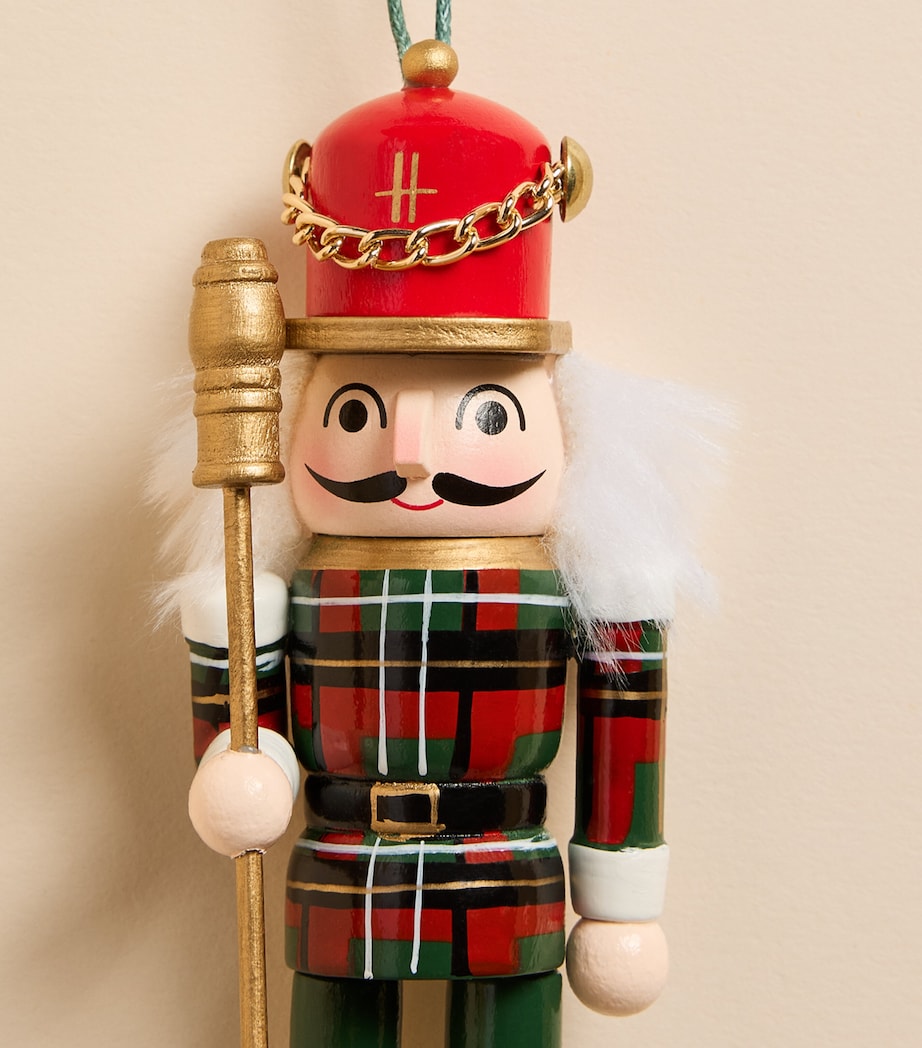 Harrods Tartan Nutcracker Tree Decoration Image 2