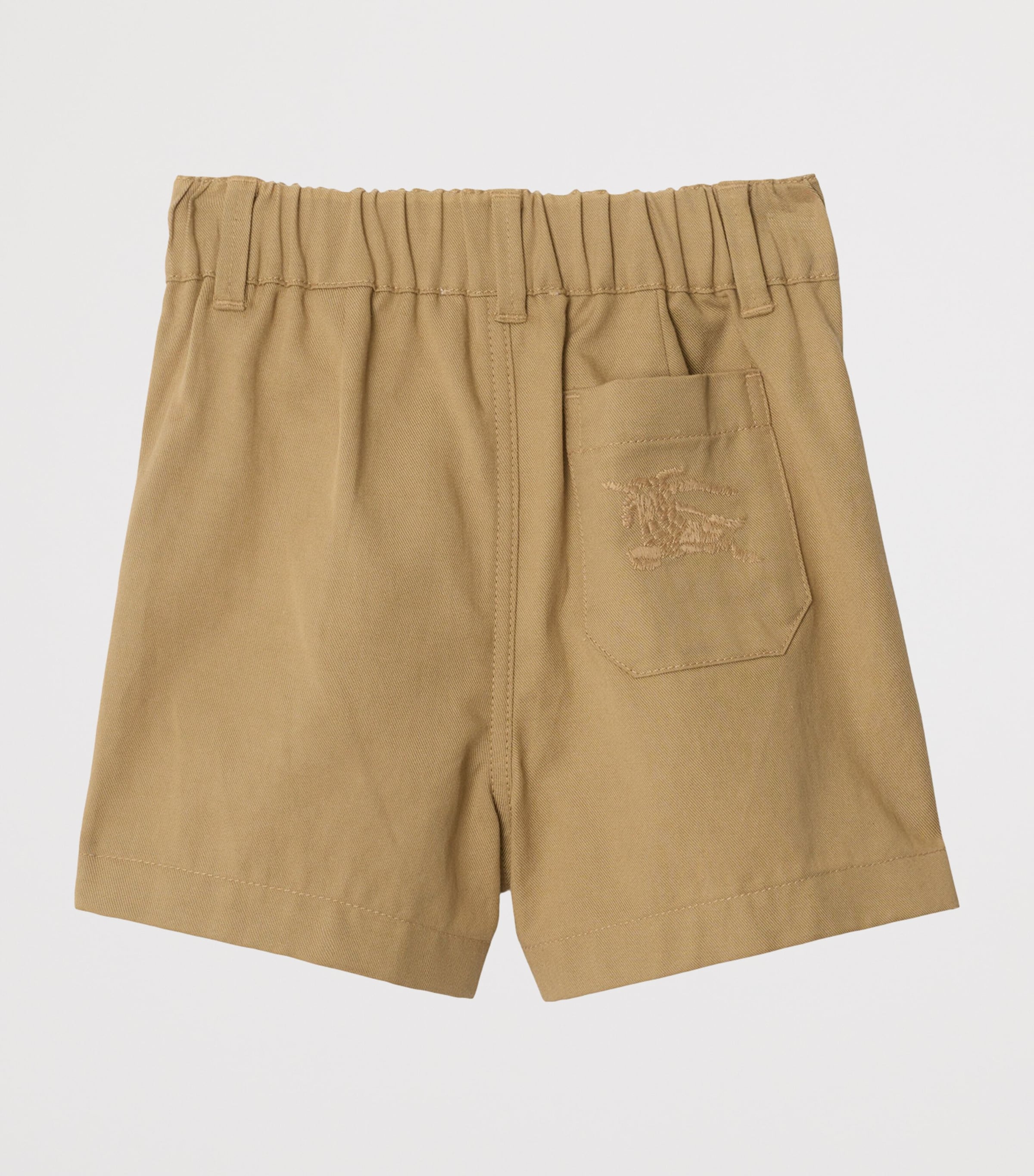 Burberry Kids Cotton-Blend Shorts (6-24 Months) Sand Image 2