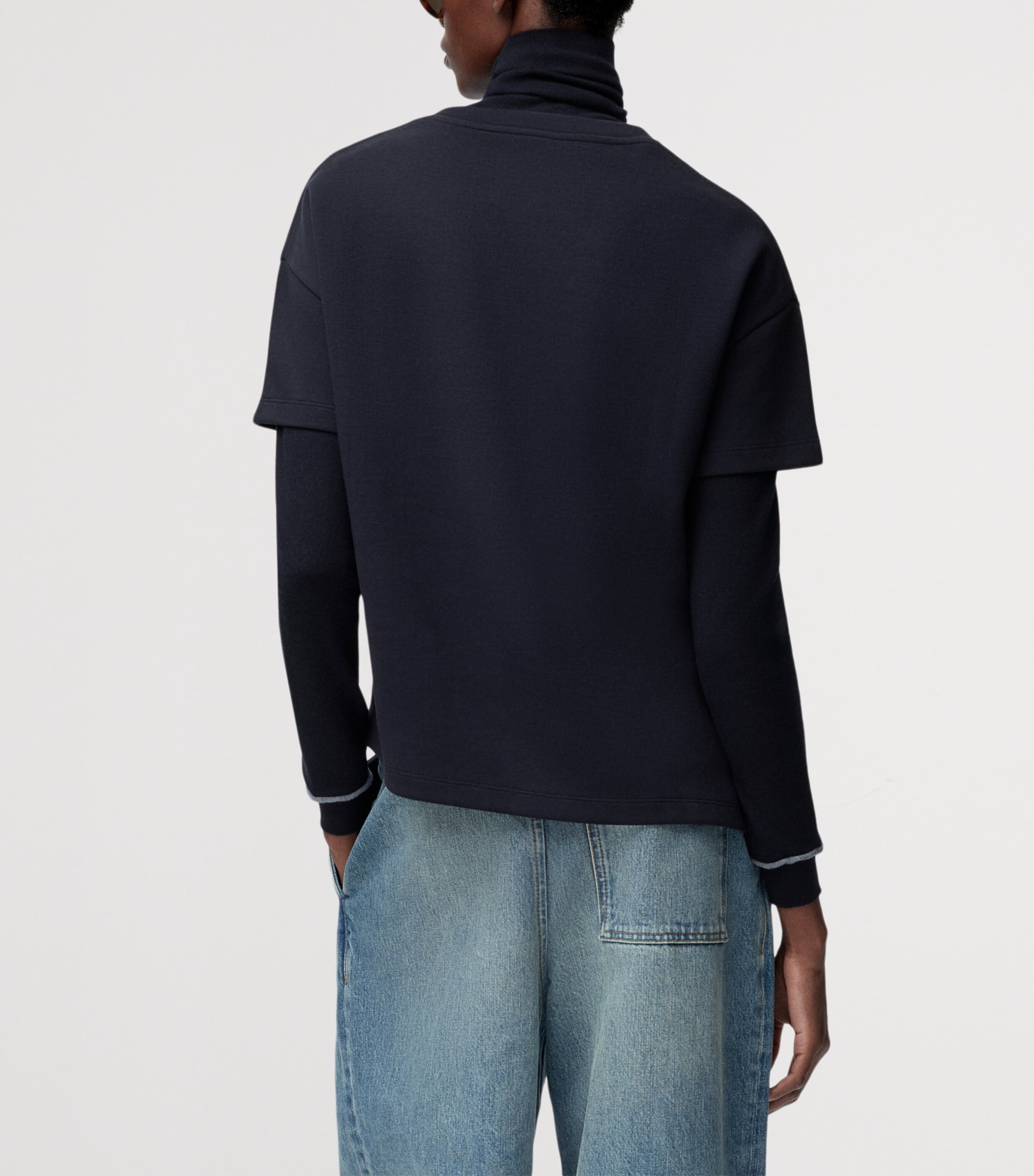 Asymmetric Anagram T-Shirt DARK NAVY Image 4