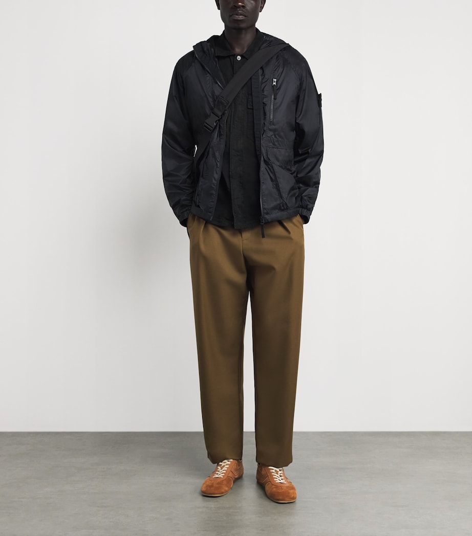 Stone Island Mens Organic Cotton-Blend Short-Sleeve Shirt Image 2