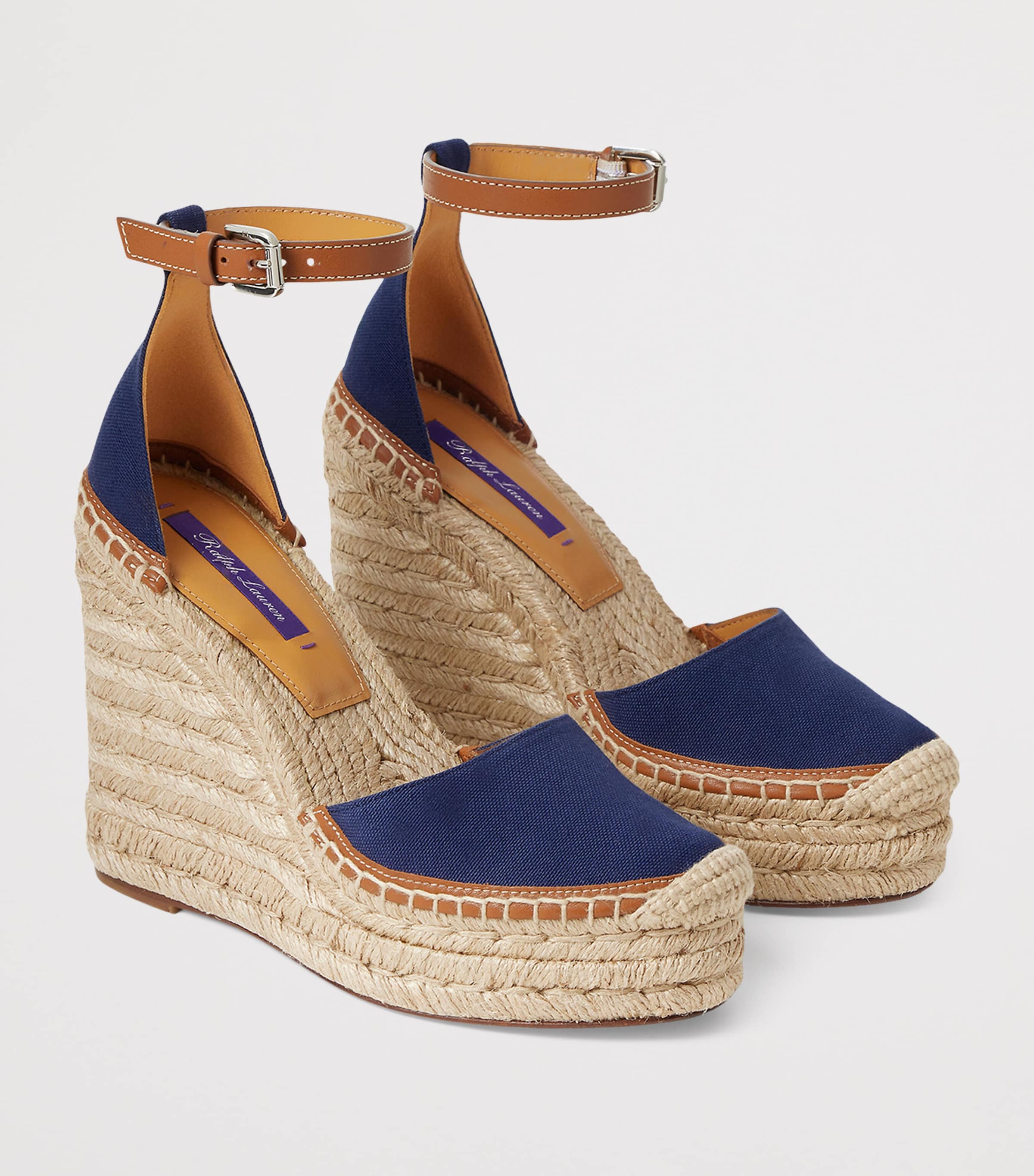 Canvas Parson Wedge Espadrilles 110 BLUE Image 2