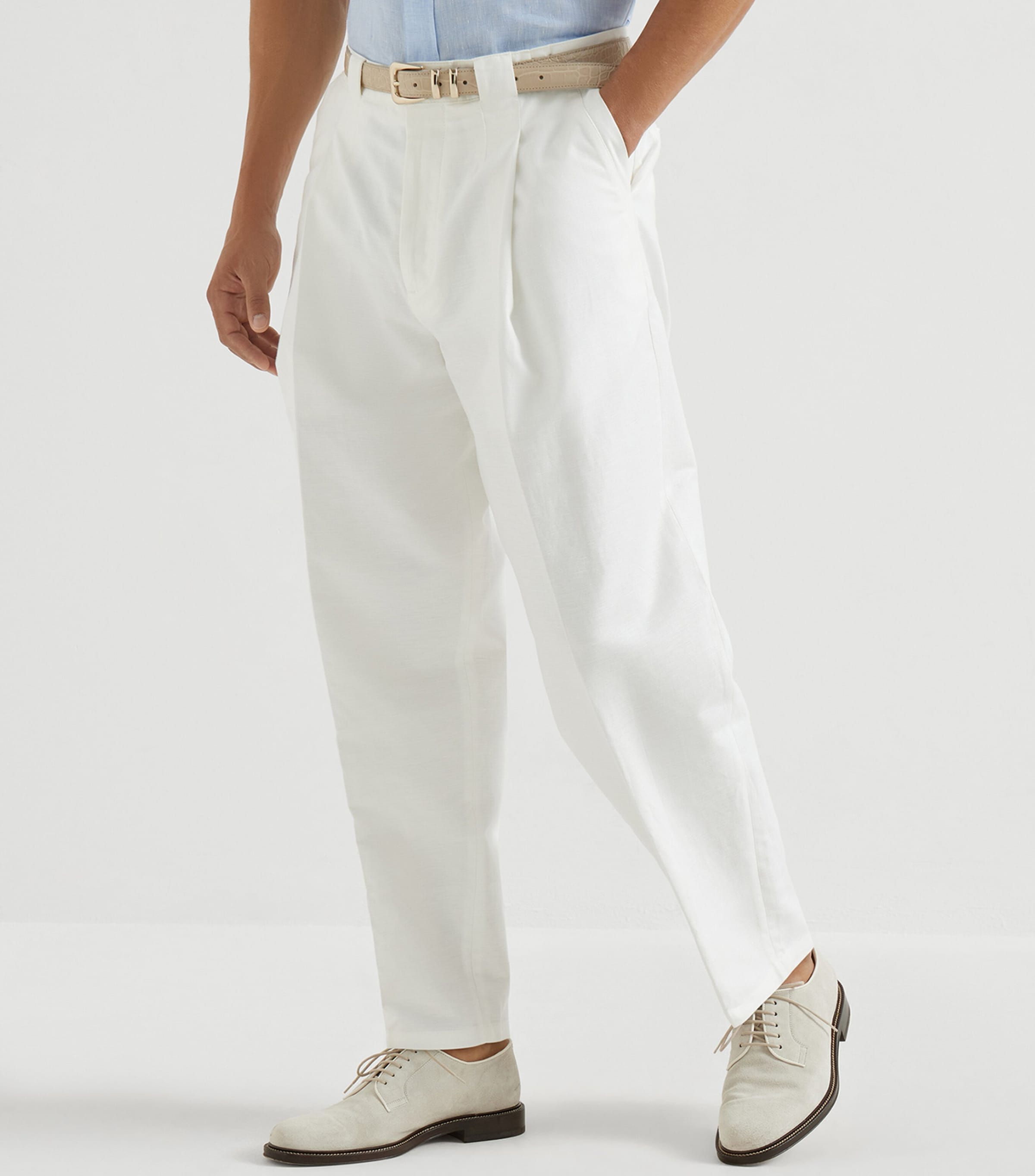 Cotton-Linen Panama Trousers C1900 Image 3