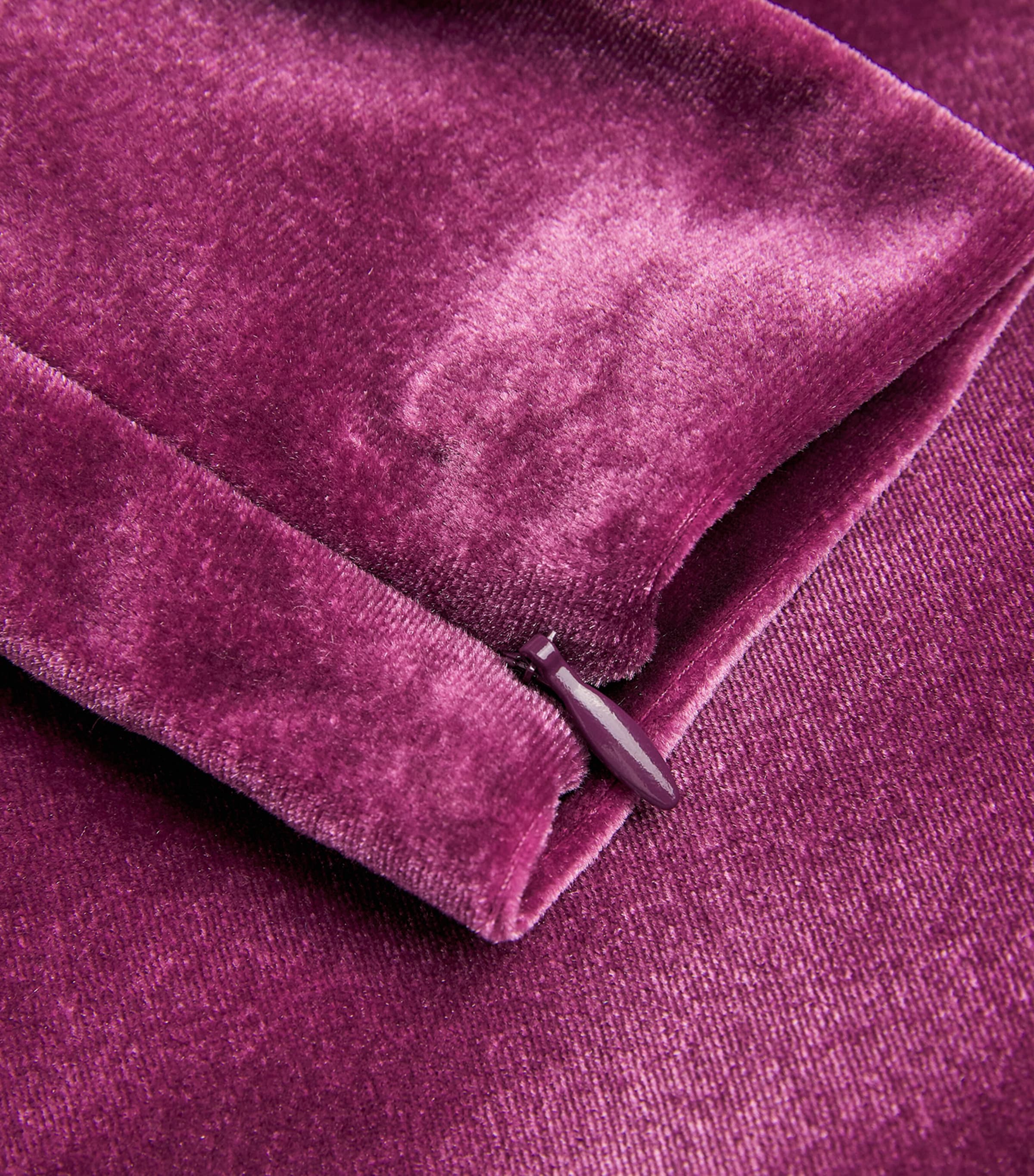 Alex Perry Womens Velvet Draped Midi Dress Plum Image 5