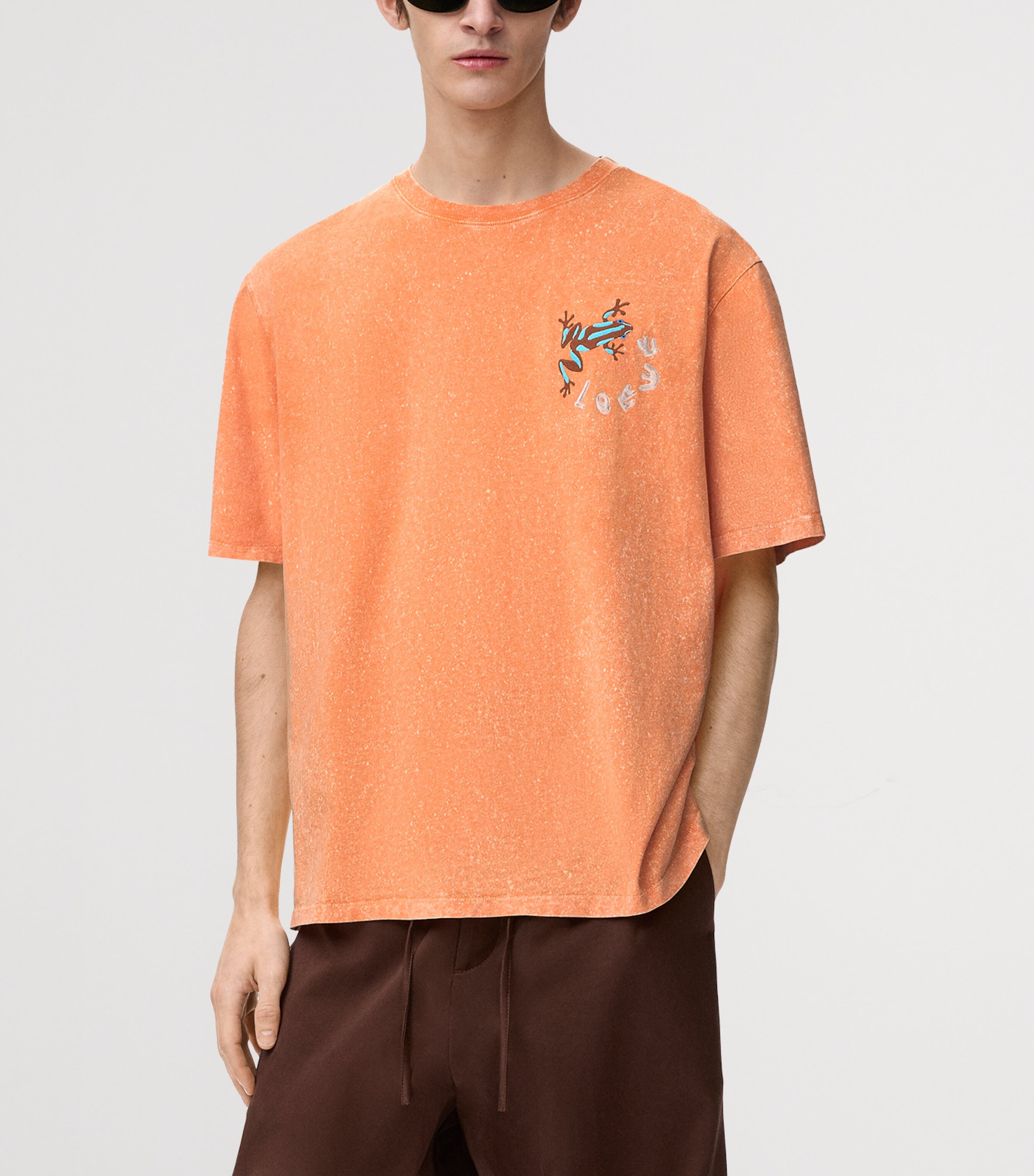 LOEWE Orange x Paula's Ibiza Cotton-Blend Embroidered T-Shirt