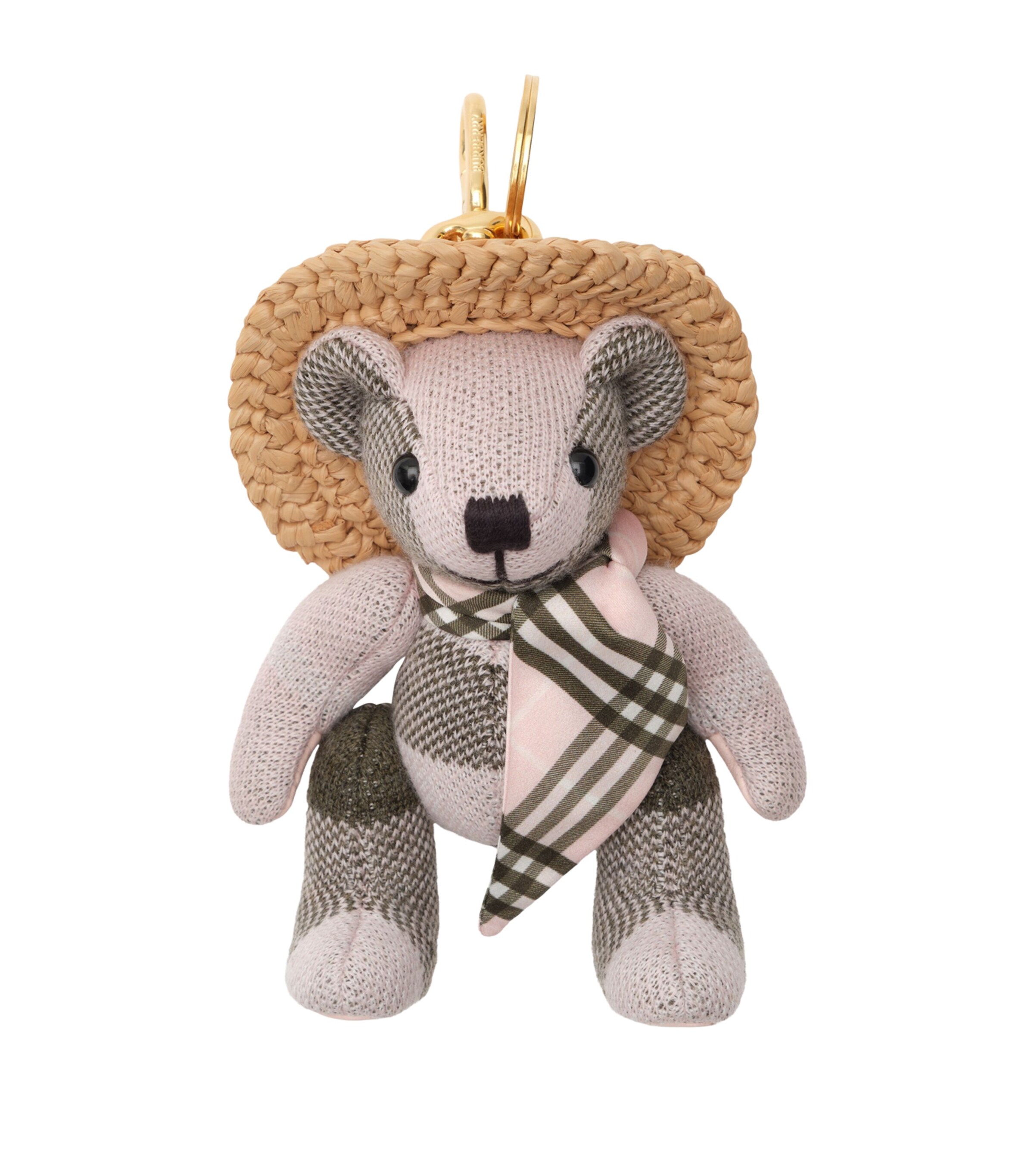 Burberry Scarf and Hat Thomas Bear Charm Mallow Pink Image 1