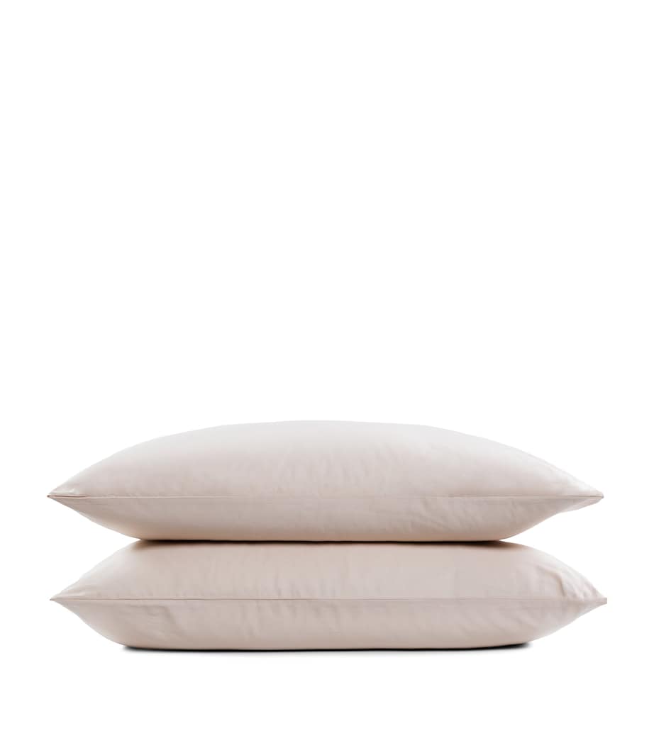 Hamam Organic Cotton Sateen Core Pillowcase Pair (50cm x 70cm) Bone Image 3