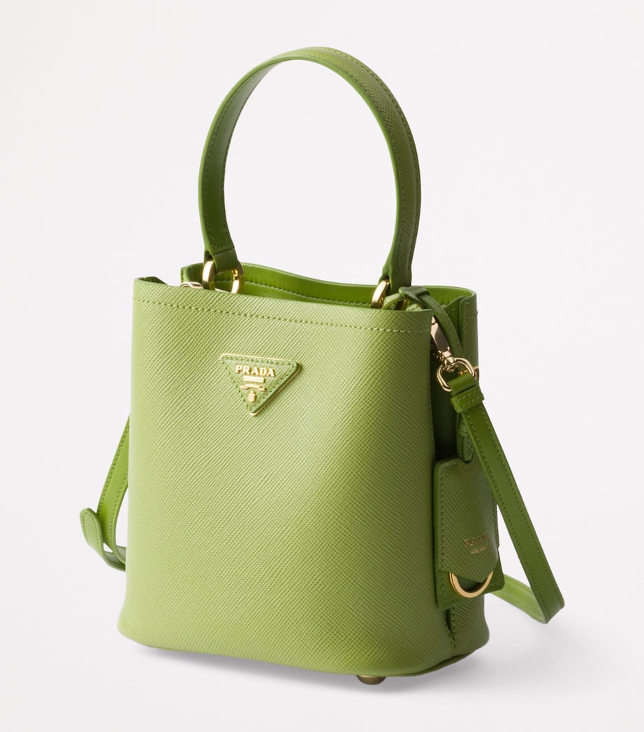 Prada Small Saffiano Leather Panier Top-Handle Bag Image 2