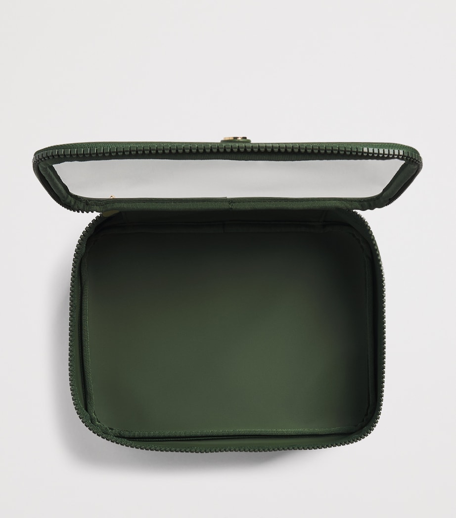 Harrods Clear Cosmetic Bag Green Image 3