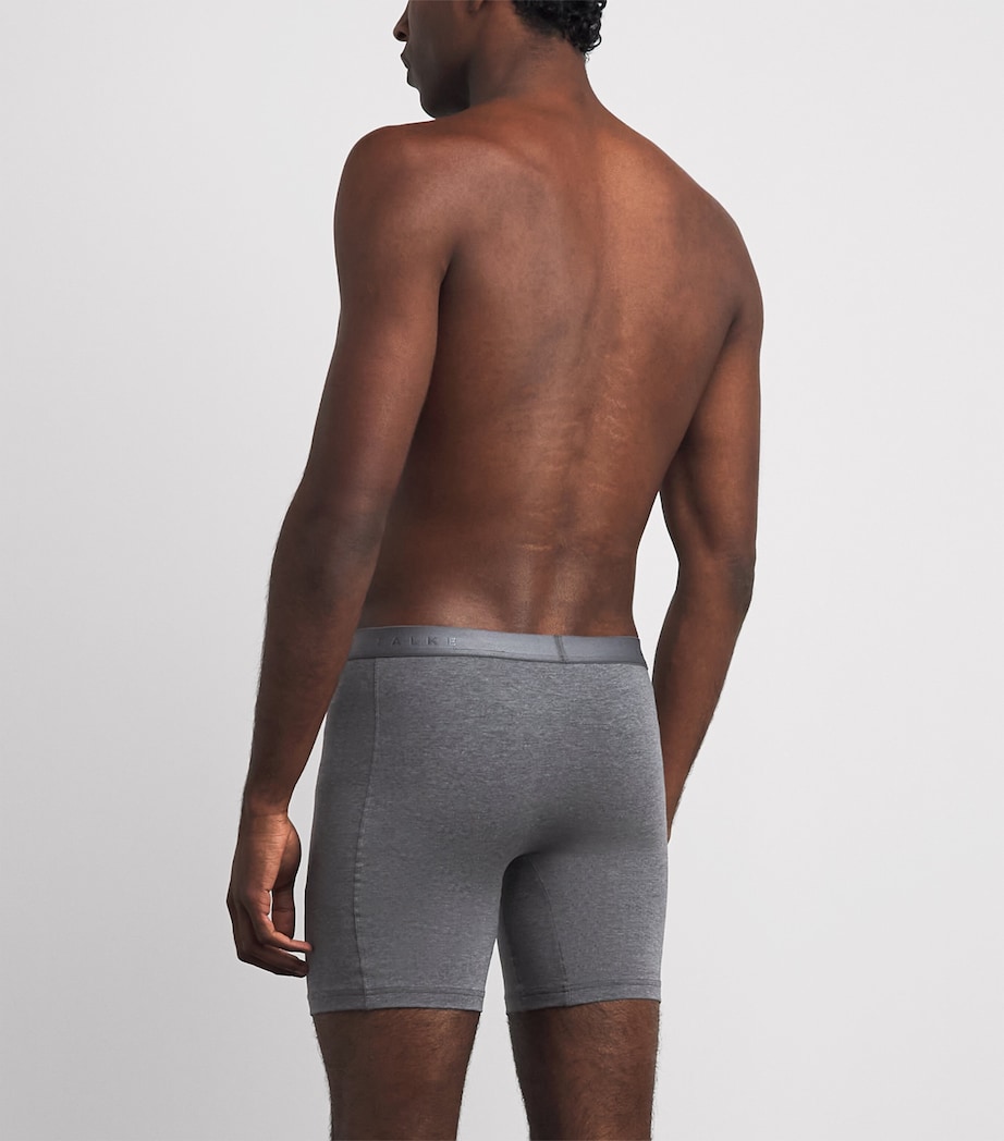 Falke Mens Egyptian Cotton Boxer Briefs (Pack of 2) Dark Grey Image 3